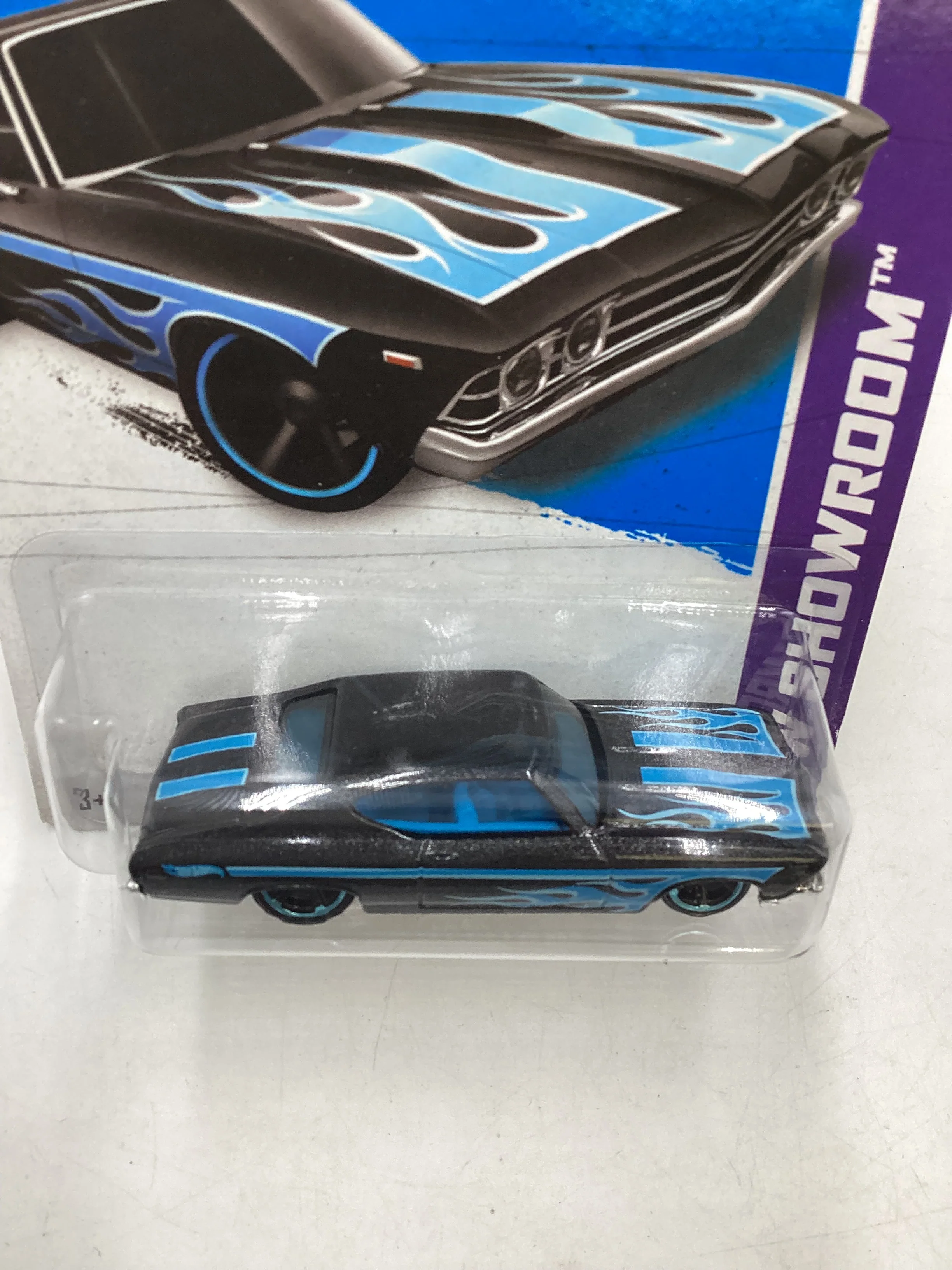 2013 Hot Wheels #214 Chevelle SS 396 Black 5B - Image 6