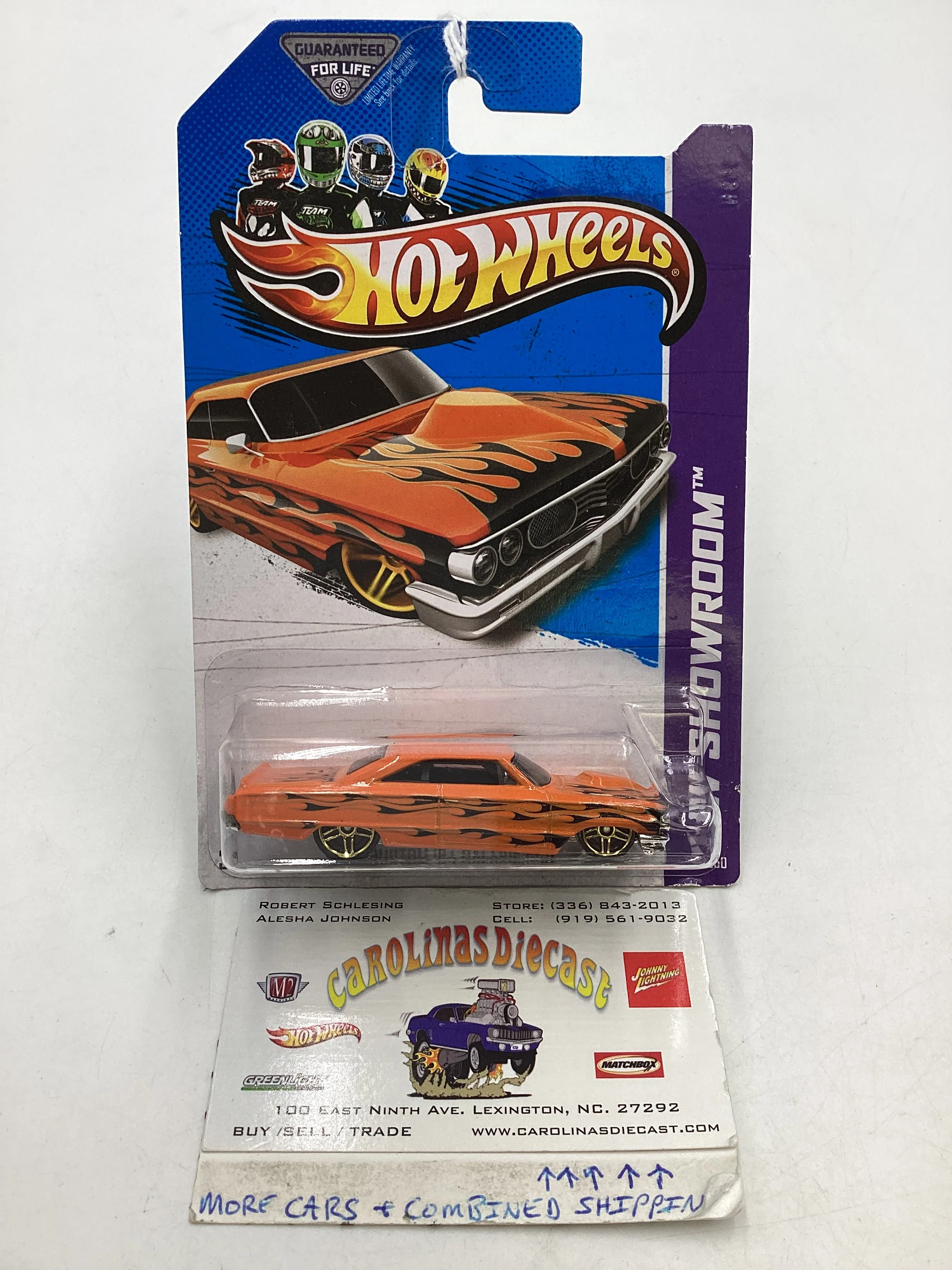 2013 Hot Wheels #218 Custom 64 Galaxie 500 Orange 30G