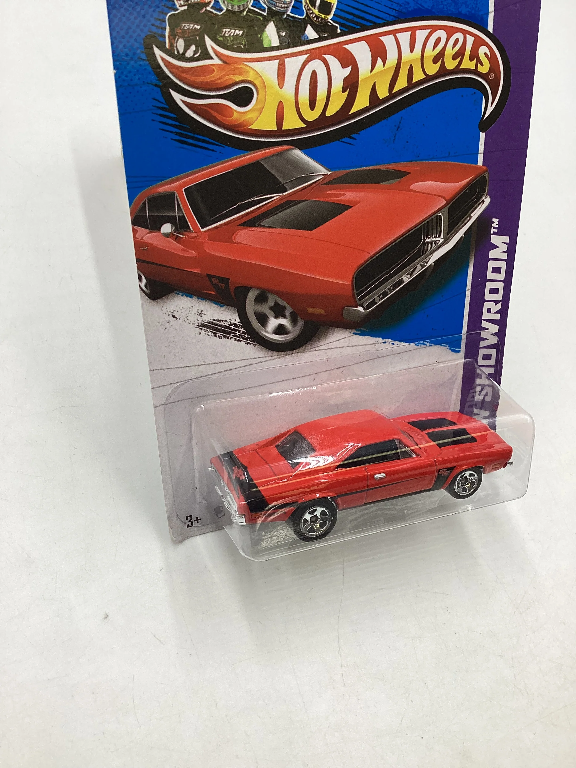 2013 Hot Wheels #223 69 Dodge Charger Red 39D - Image 5