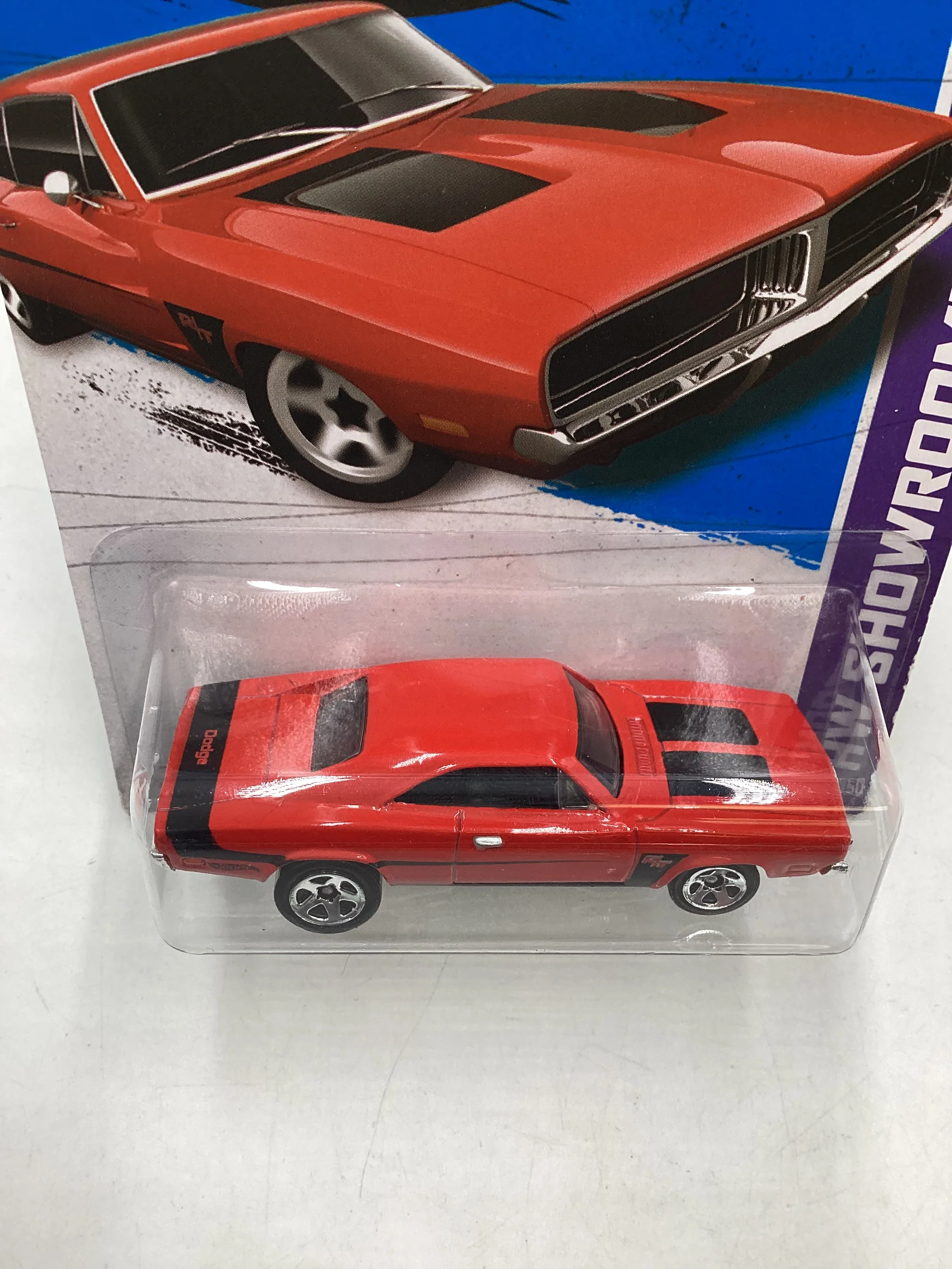 2013 Hot Wheels #223 69 Dodge Charger Red 39D - Image 6
