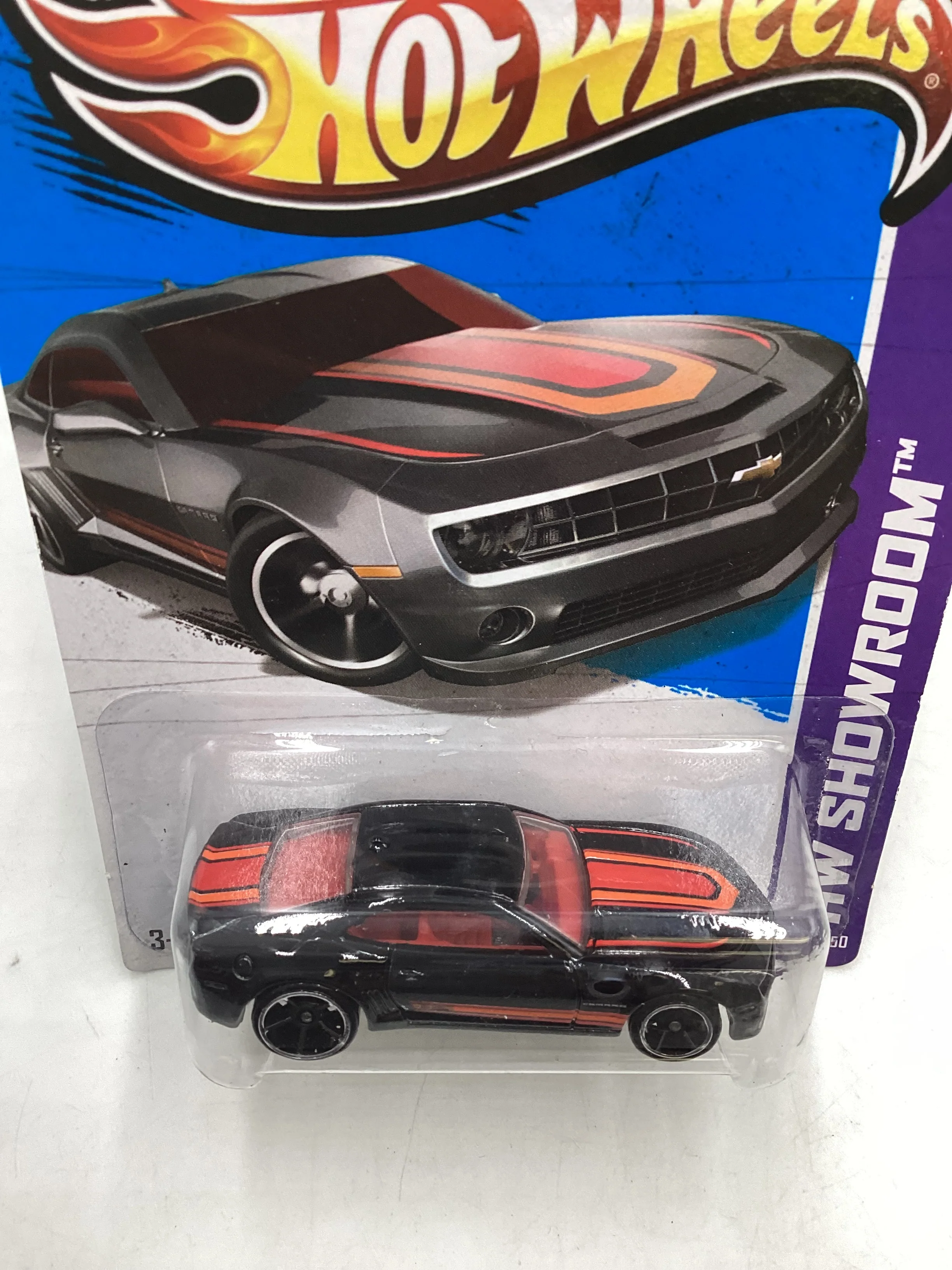 2013 Hot Wheels #226 10 Camaro SS Black 3B - Image 6