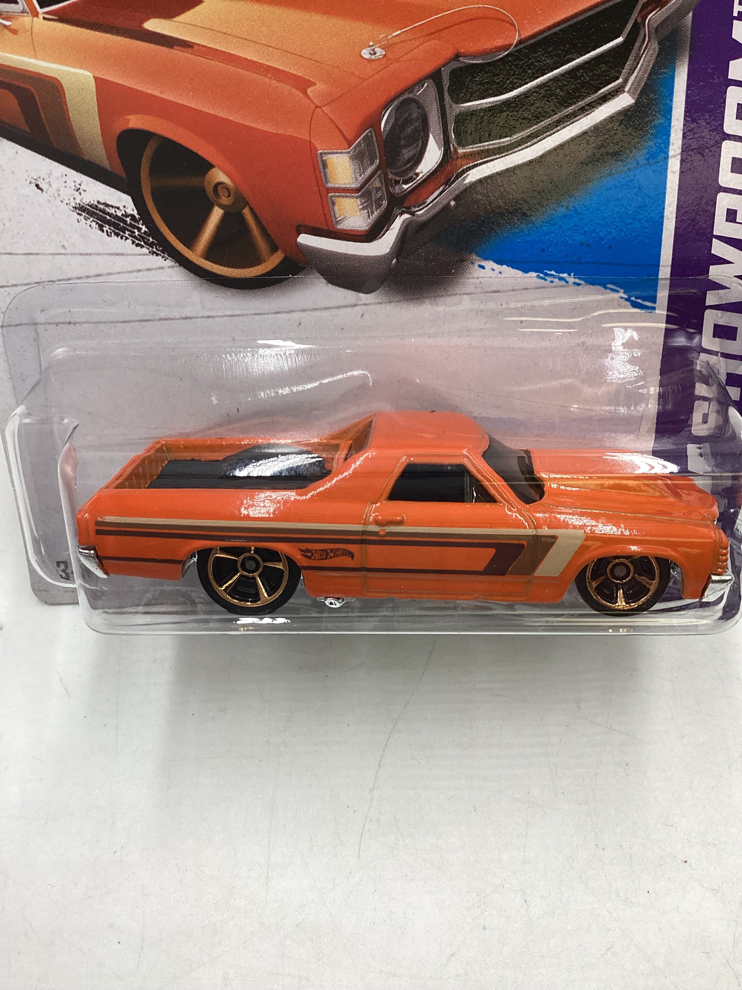 2013 Hot Wheels #233 71 El Camino Orange 4C - Image 3