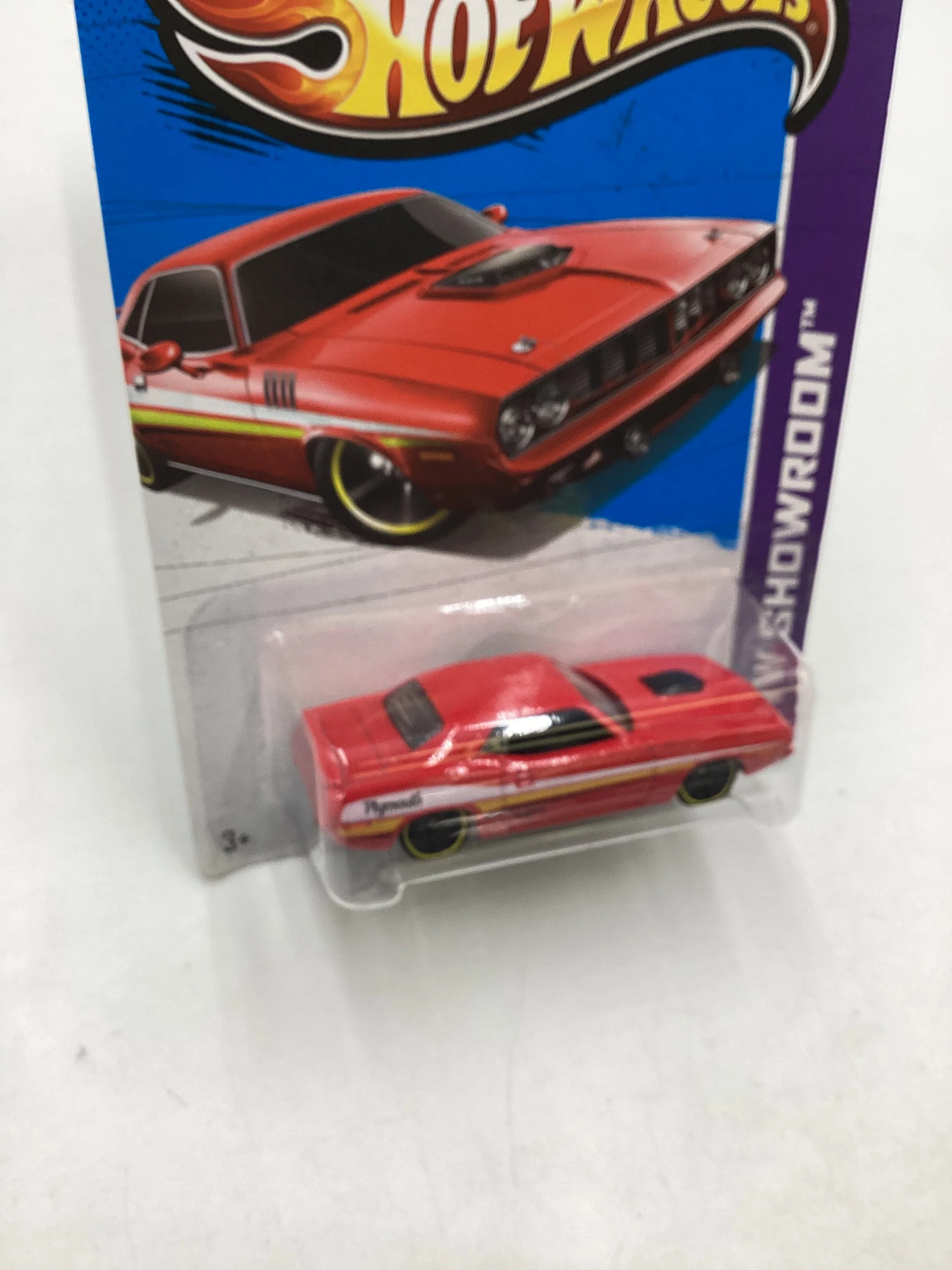 2013 Hot Wheels #234 71 Hemi Cuda Red 41B - Image 5