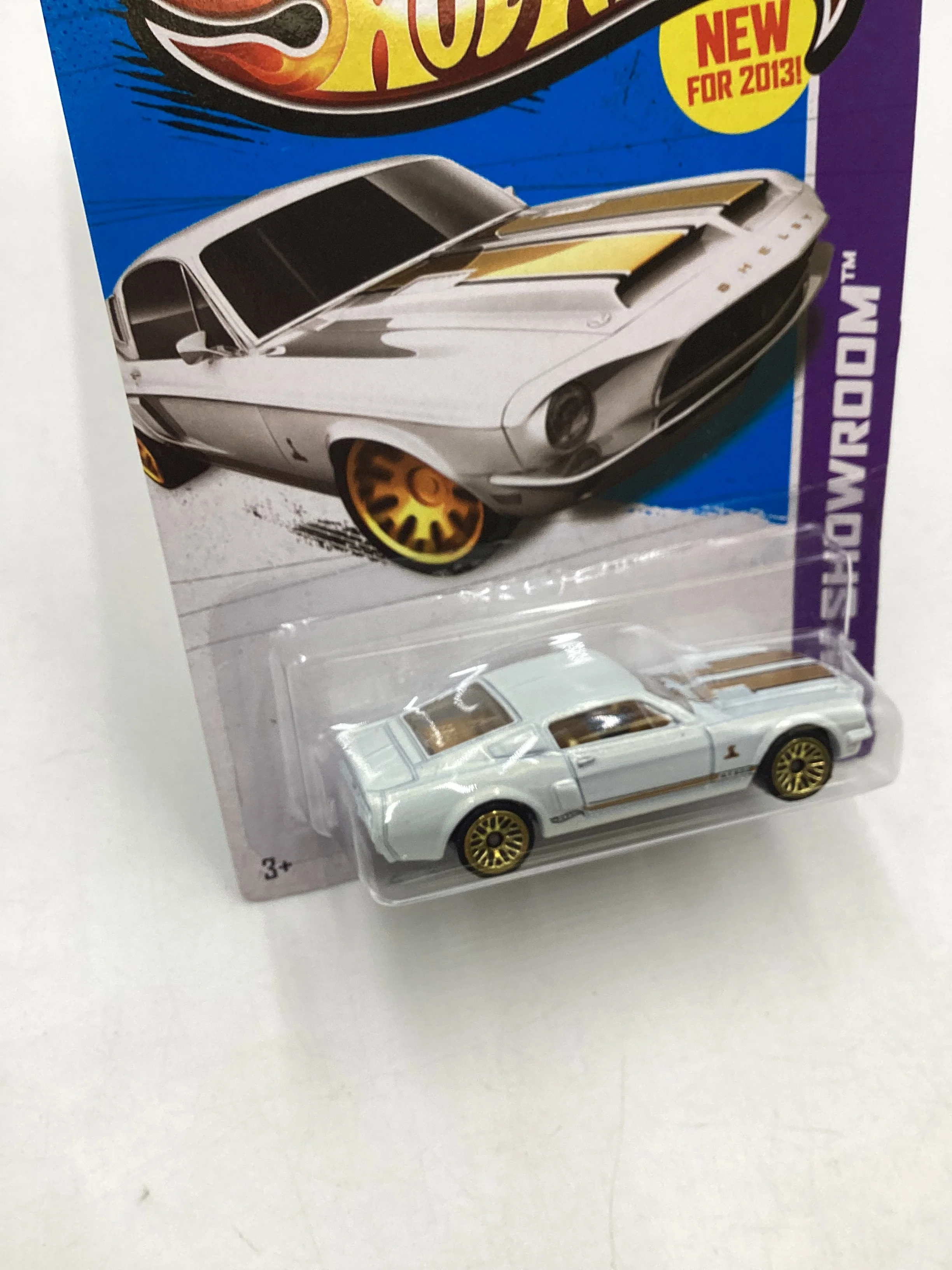 2013 Hot Wheels #245 68 Shelby GT500 White 22H - Image 4