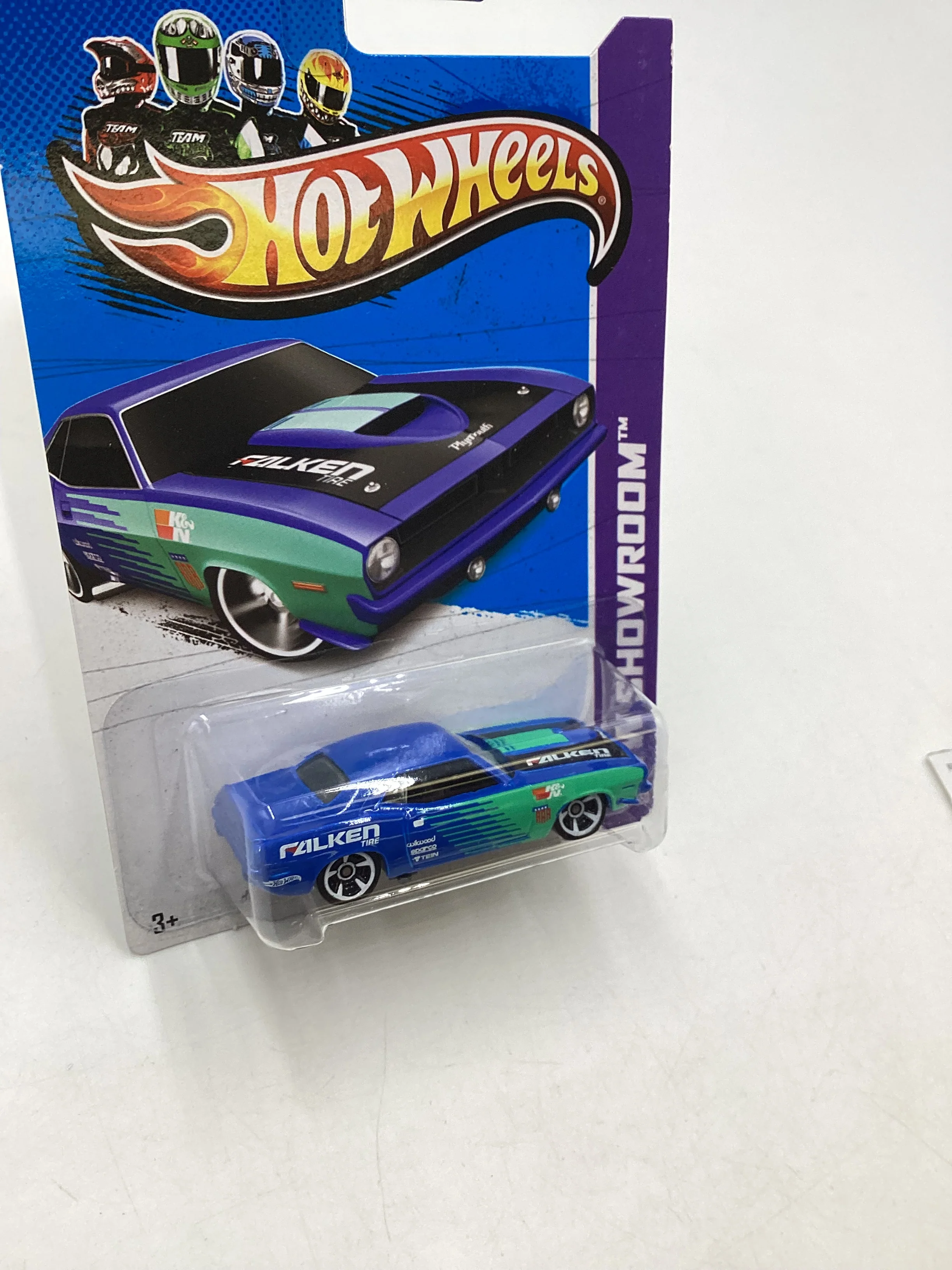 2013 Hot Wheels #247 70 Plymouth AAR Cuda Falken 43B - Image 5