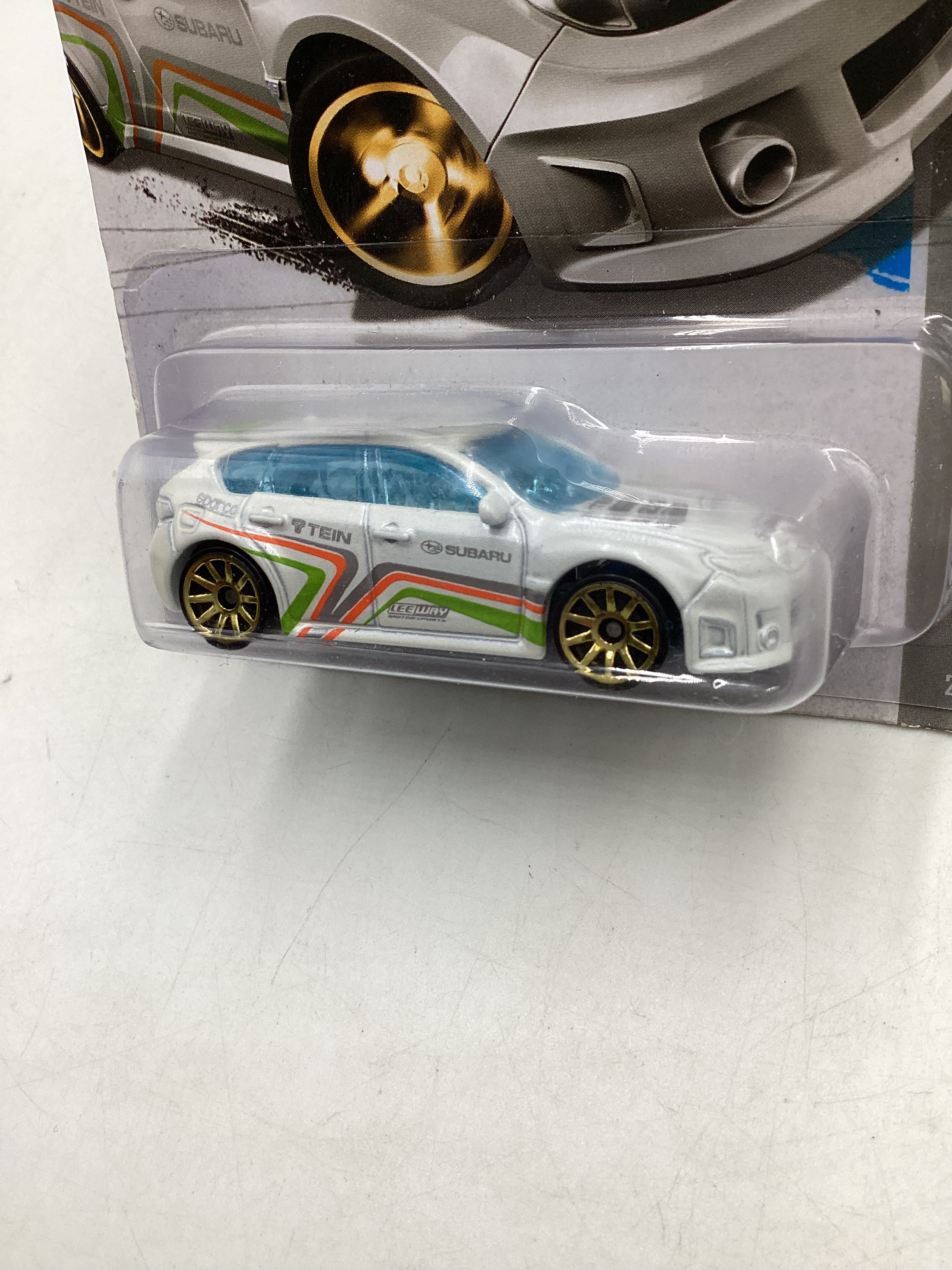 2013 Hot Wheels #25 Subaru WRX STI White *Card Not Perfect* 89C - Image 4