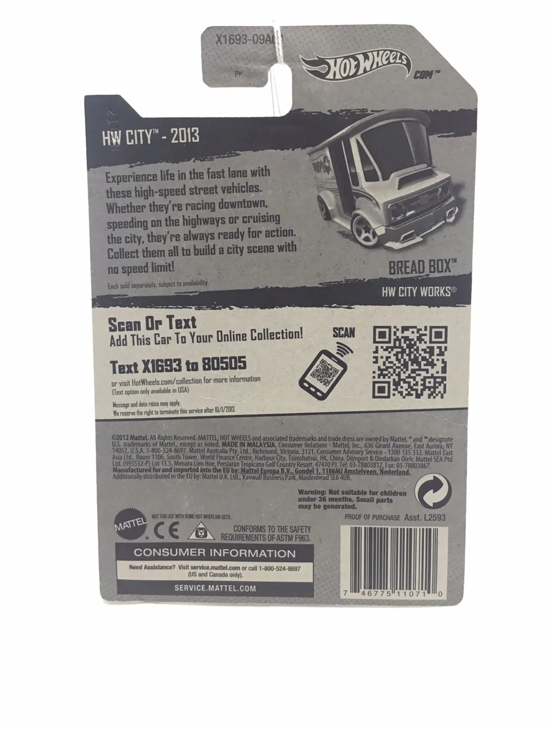 2013 Hot wheels treasure hunt #41 Bread Box BB6 - Image 6
