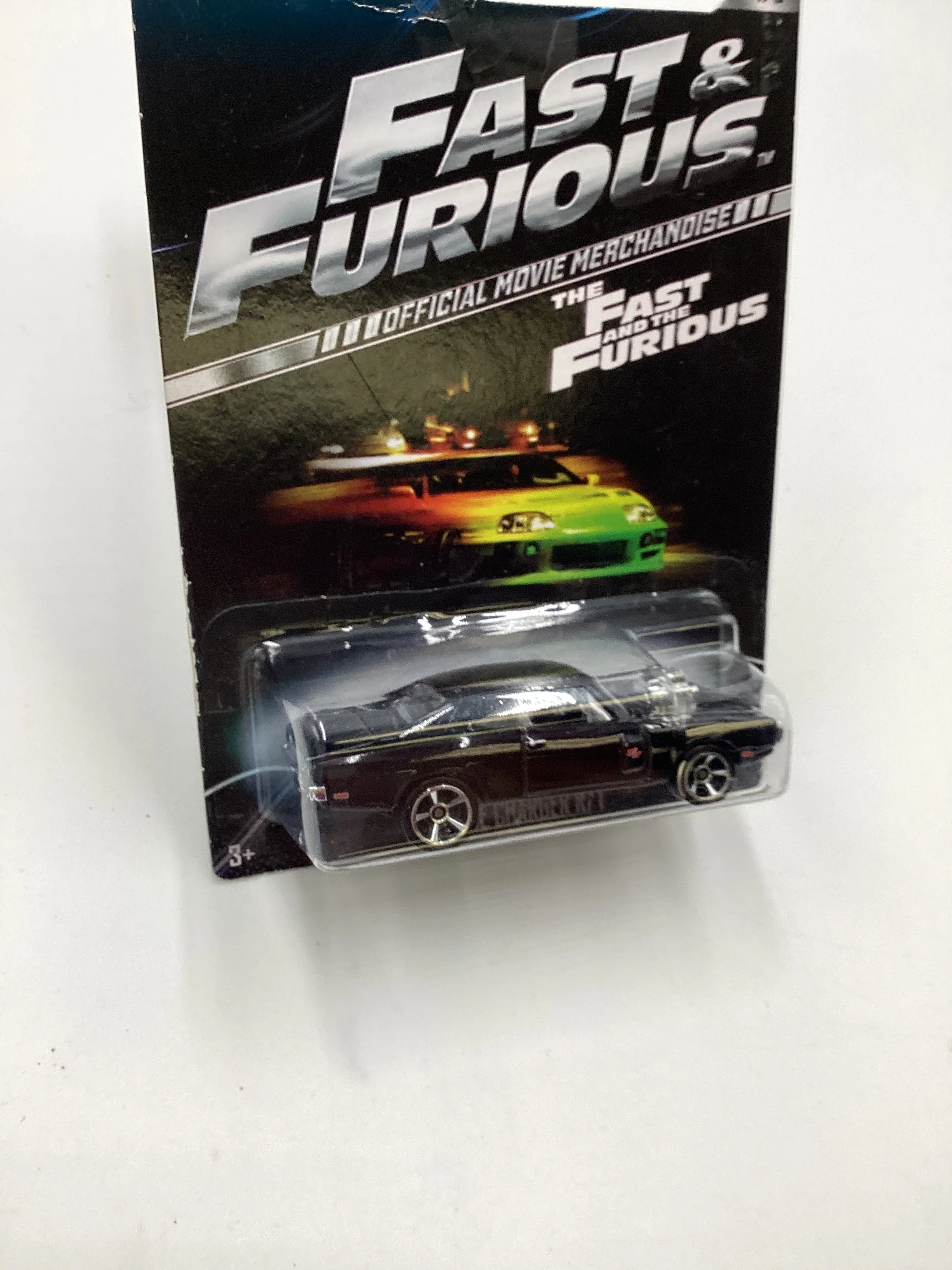 2013 Hot Wheels Fast and Furious #1 70 Dodge Charger R/T Black. Card Not Perfect 72F - Image 6