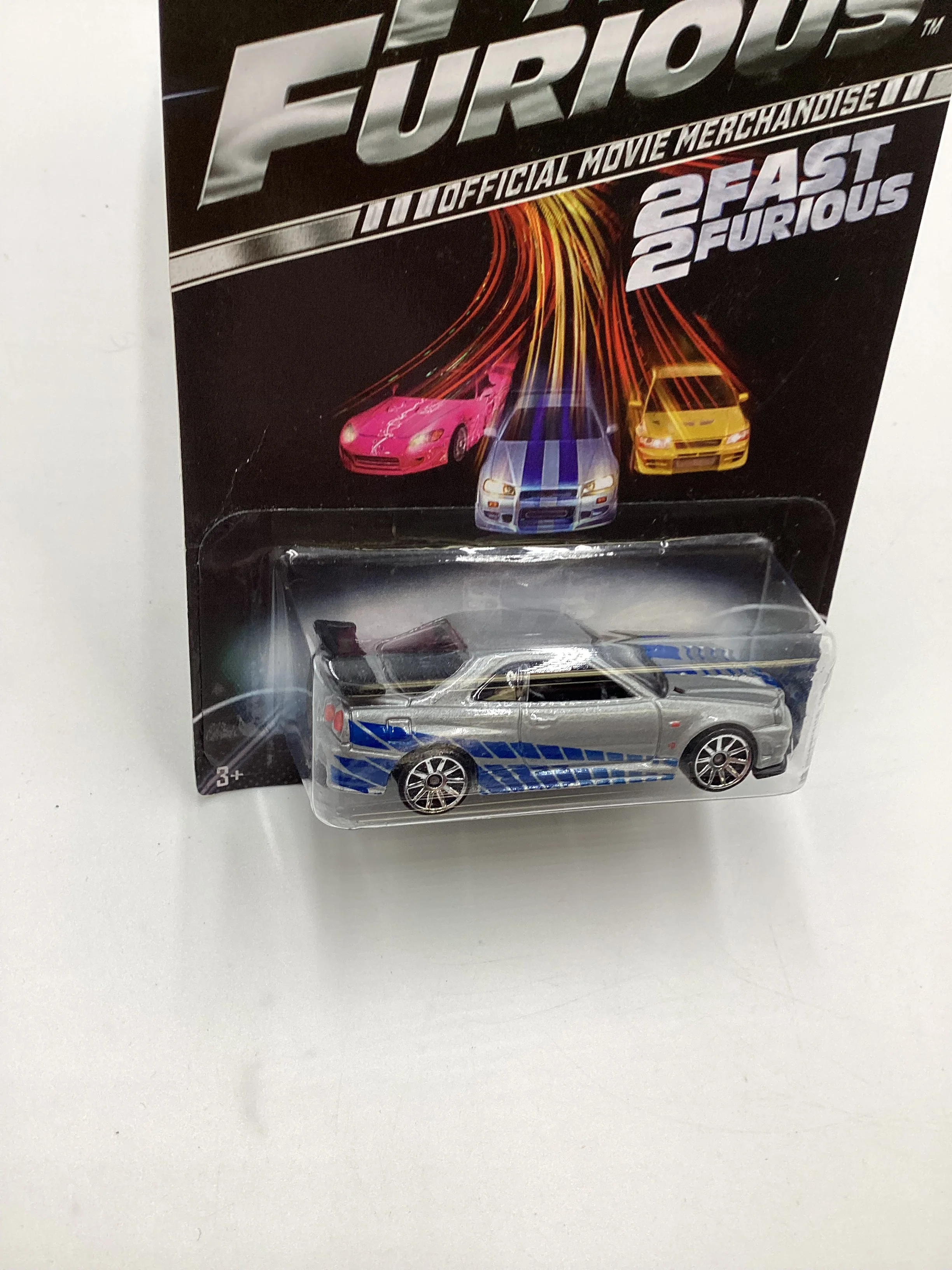 2013 Hot Wheels Fast and Furious #3 Nissan Skyline GT-R R34 Silver - Image 5