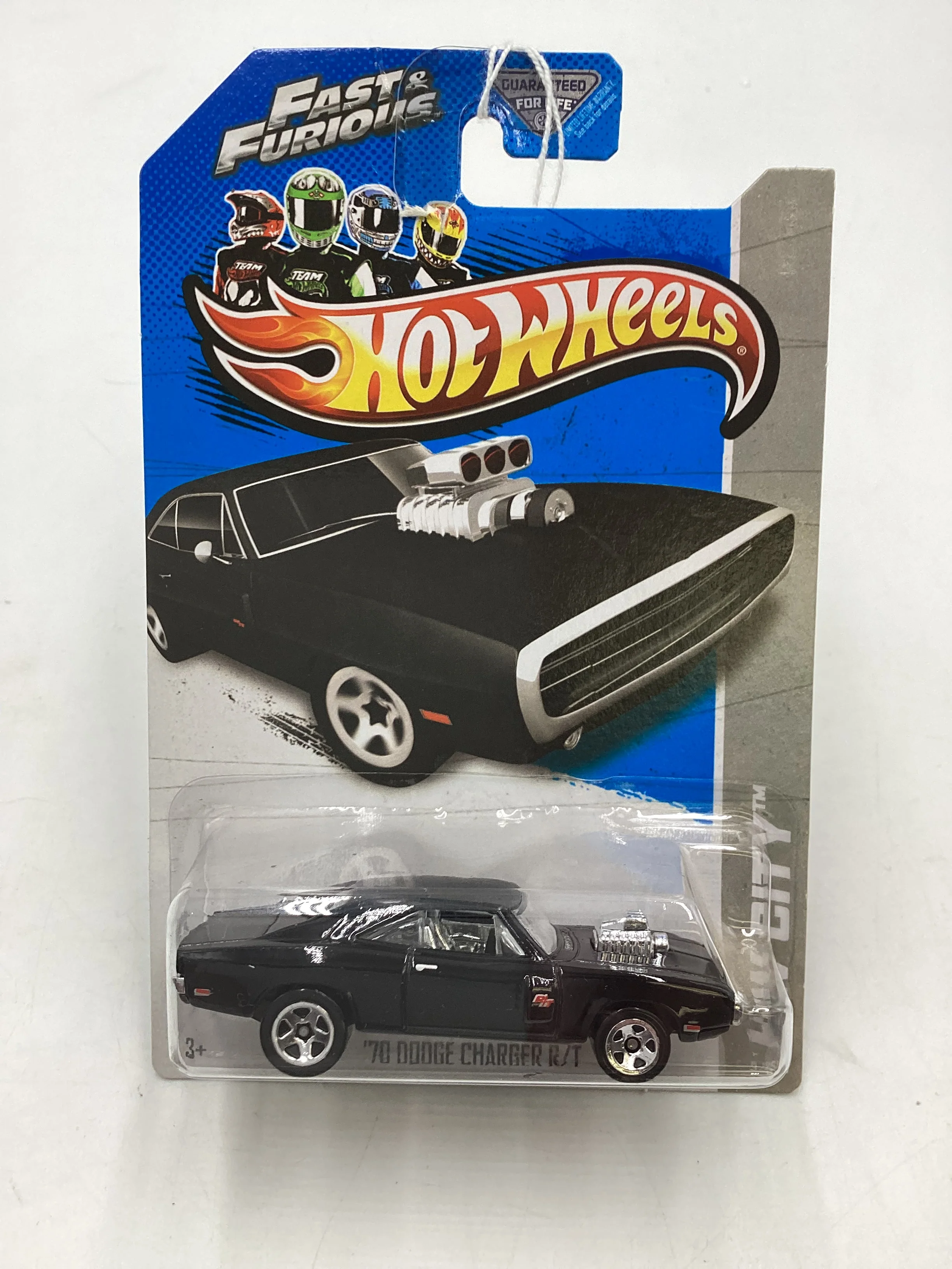 2013 Hot wheels HW City Fast and furious #3 70 Dodge Charger R/T * Card Damage* 74E - Image 3
