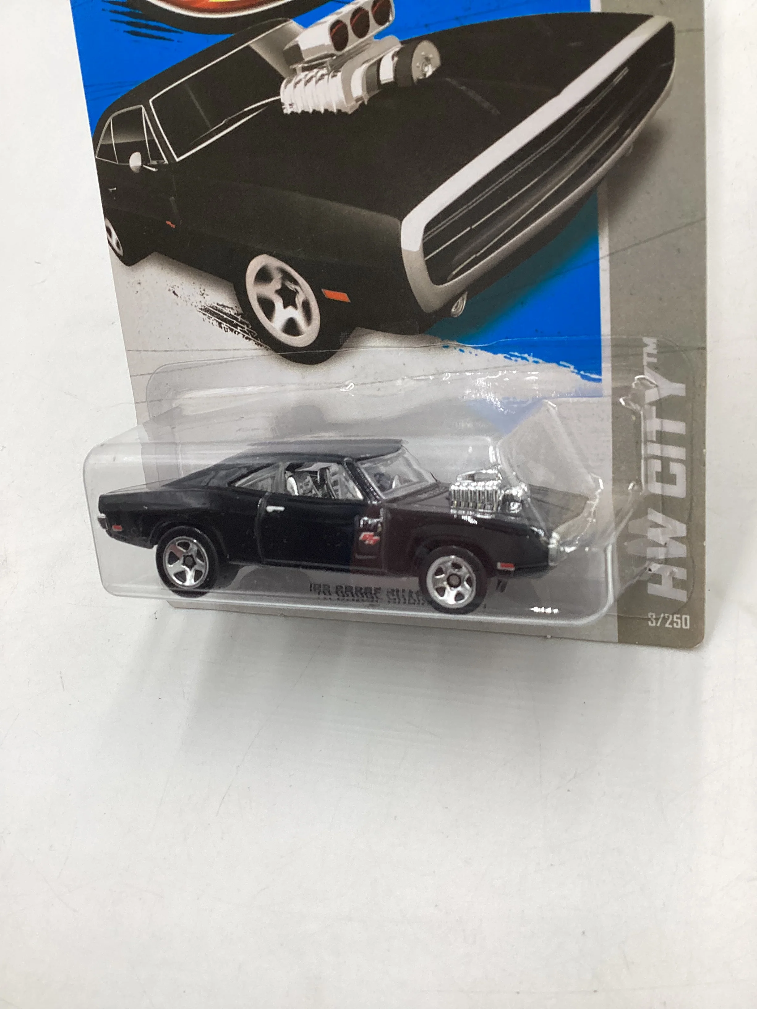 2013 Hot wheels HW City Fast and furious #3 70 Dodge Charger R/T * Card Damage* 74E - Image 4