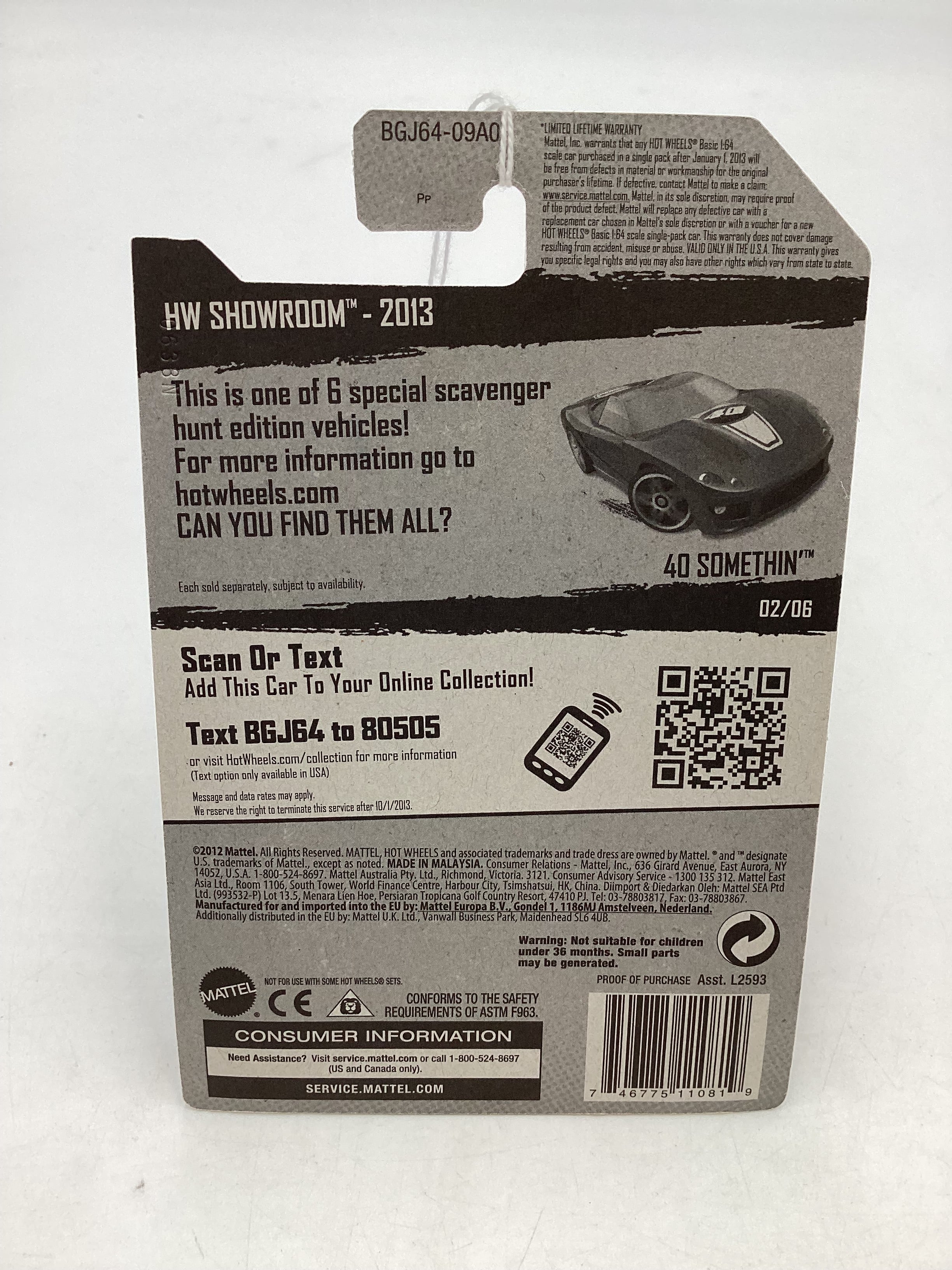 2013 Hot Wheels Kroger Exclusive #2 40 Somethin Red Factory Sealed 238C - Image 7