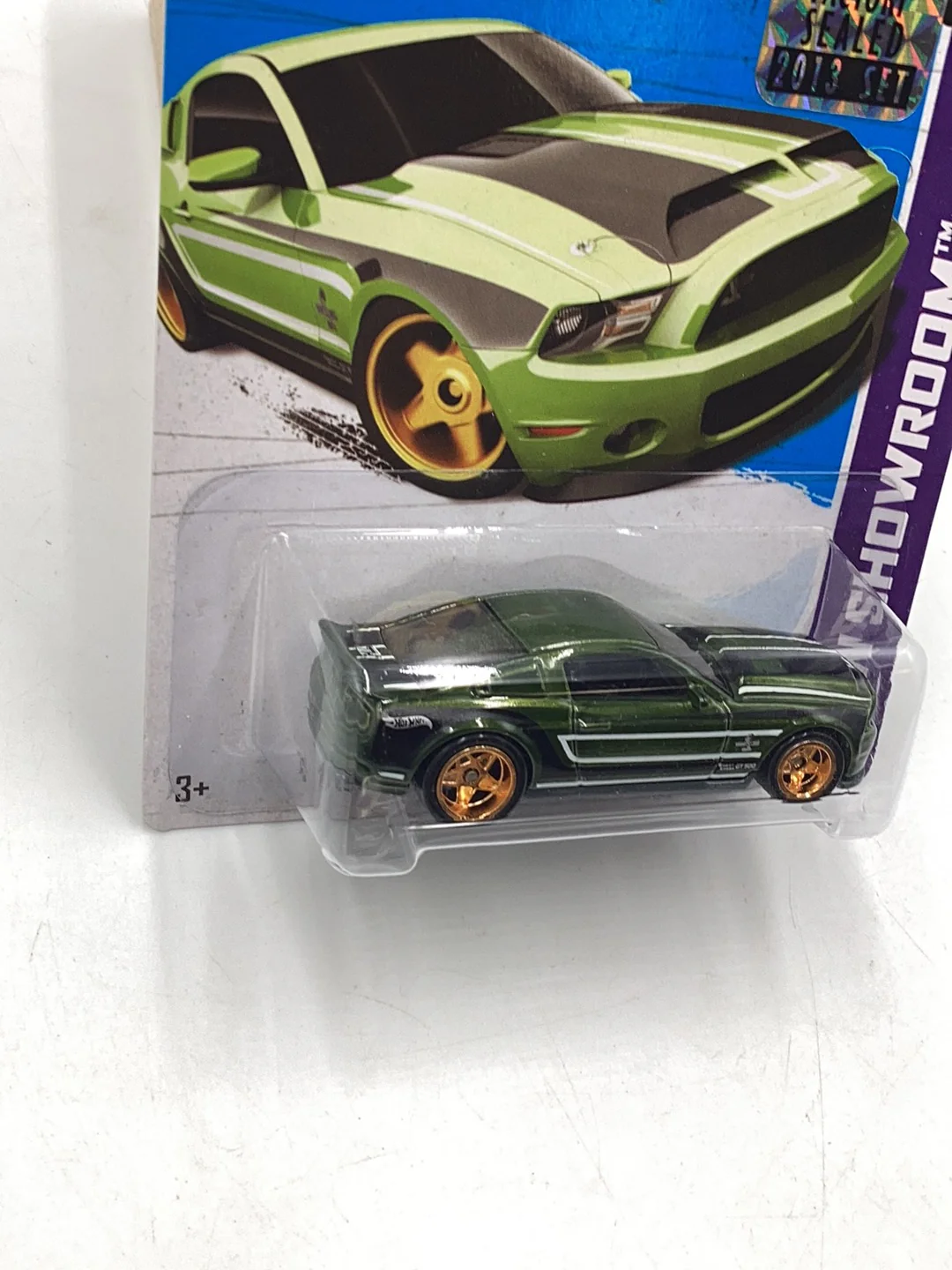 2013 hot wheels super treasure hunt #155 10 Ford Shelby GT500 Supersnake W/Protector - Image 3