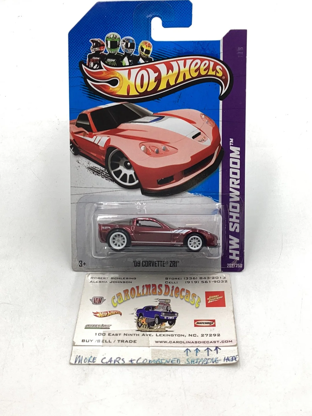 2013 hot wheels super treasure hunt #202 09 Corvette ZR1 W/Protector