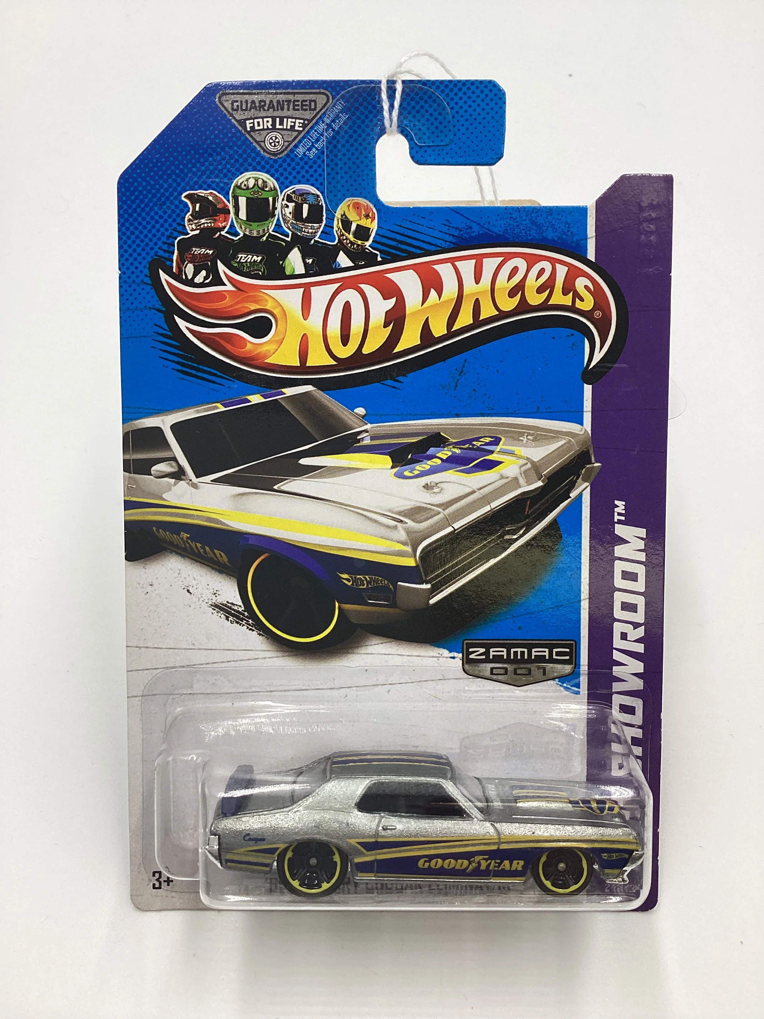 2013 Hot Wheels Zamac 001 #243 69 Mercury Cougar Eliminator Goodyear 146C - Image 2