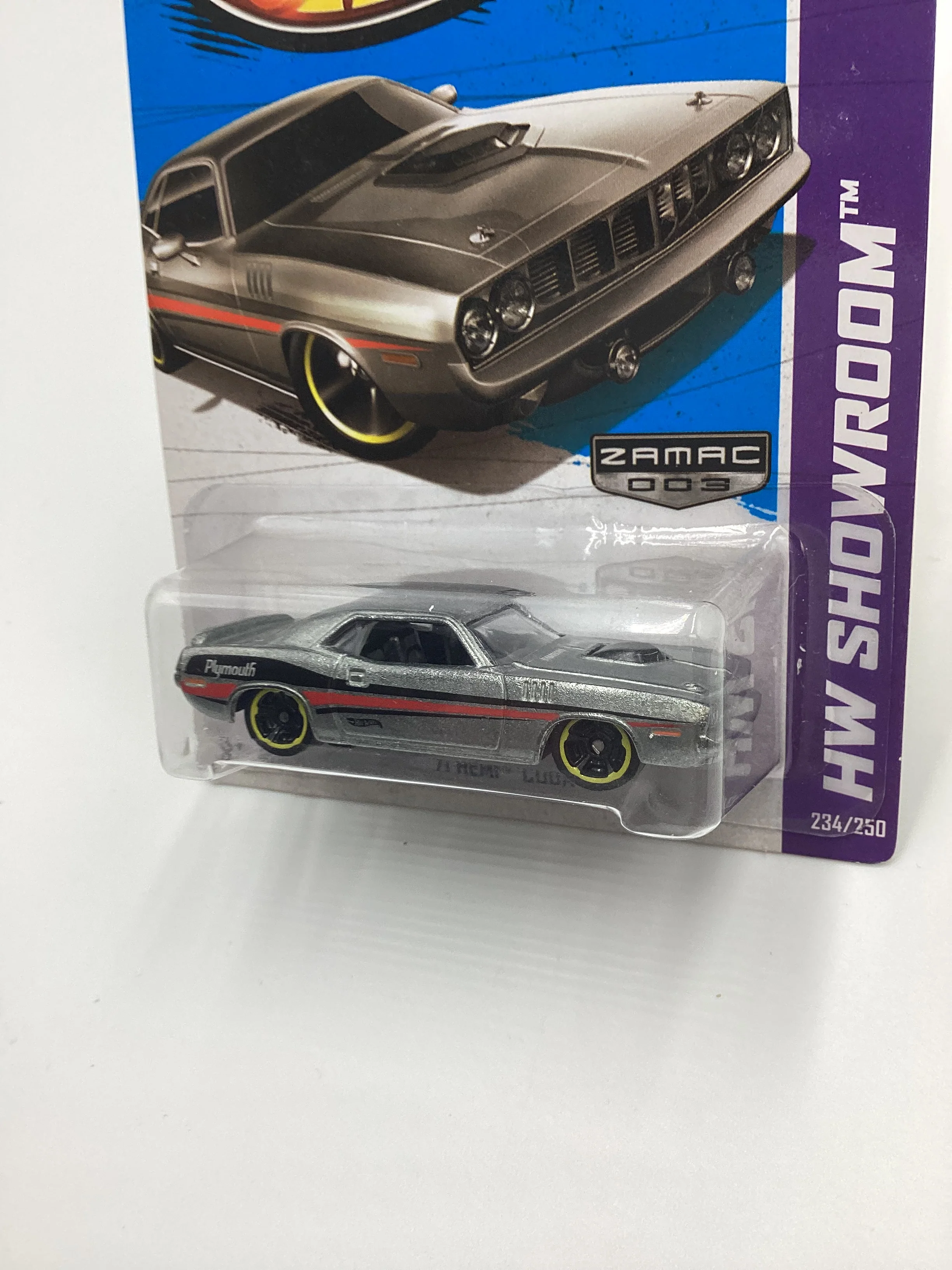2013 Hot Wheels Zamac 003 #234 71 Hemi Cuda 145H - Image 4
