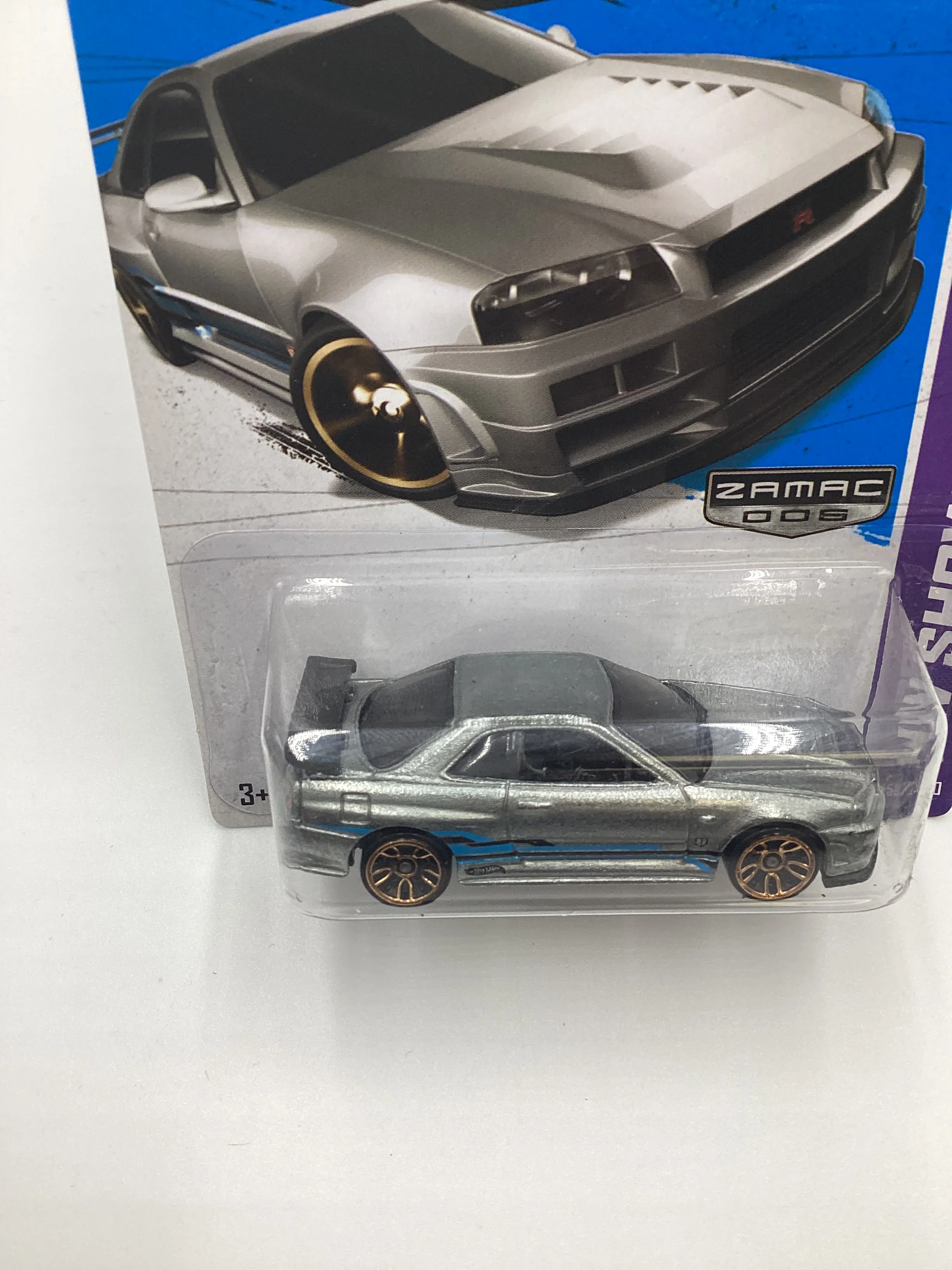 2013 Hot Wheels Zamac 006 #158 Nissan Skyline GT-R R34 W/Protector - Image 5