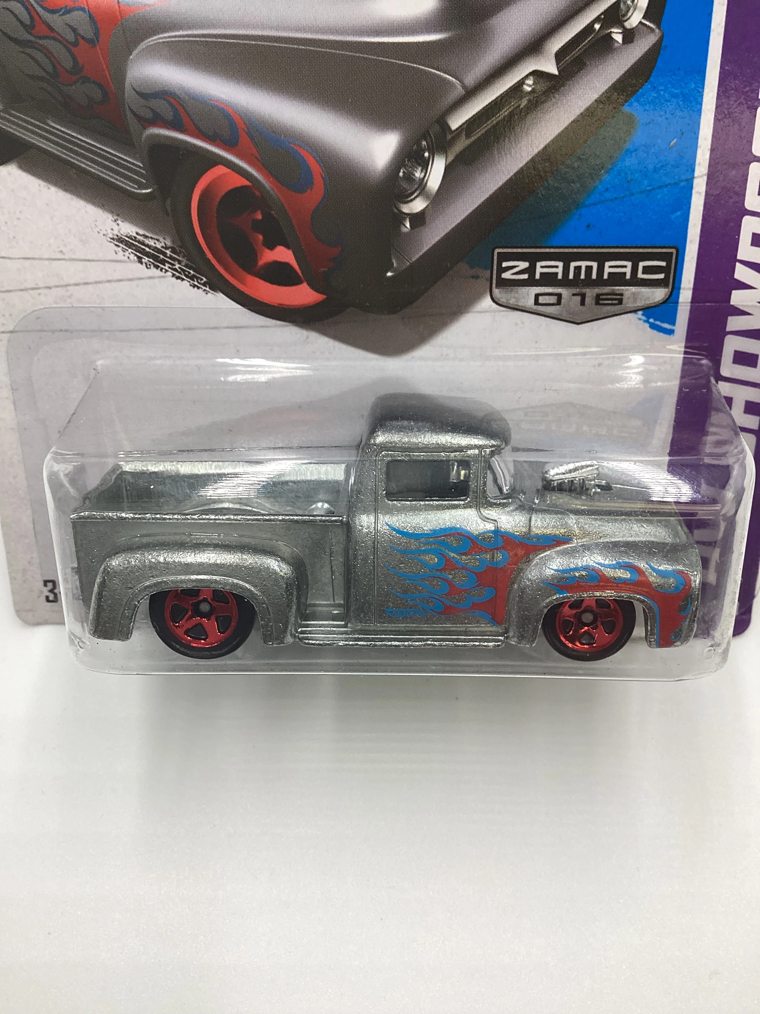 2013 Hot Wheels Zamac 016 #211 Custom 56 Ford F-100 147G - Image 3