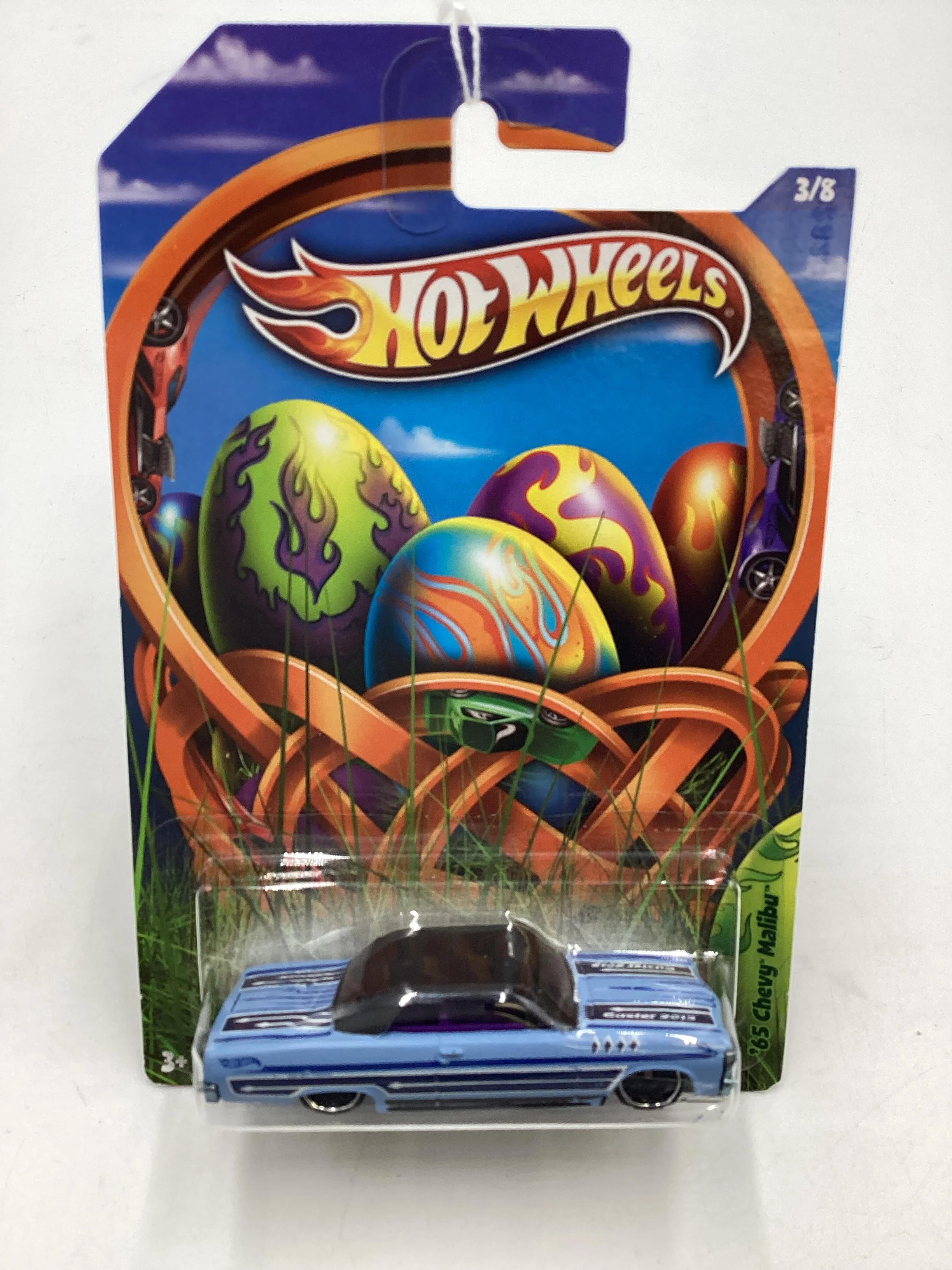 2013 HW Easter #3 65 Chevy Malibu 154C - Image 2