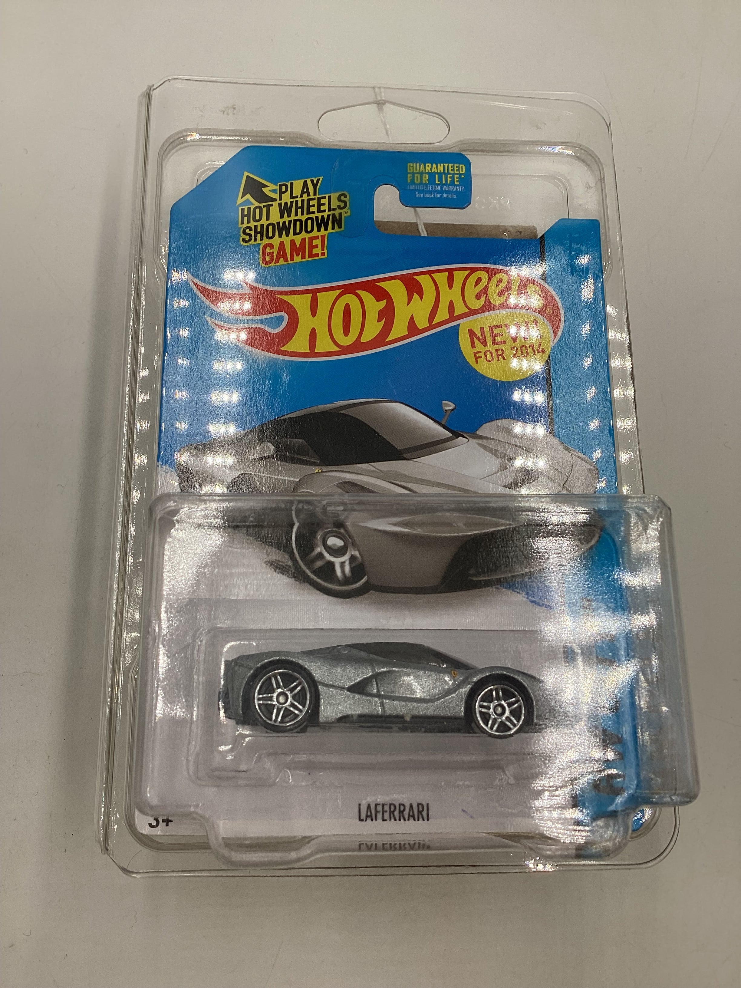 2014 Hot wheels #38 Laferrari Silver w/Protector - Image 8