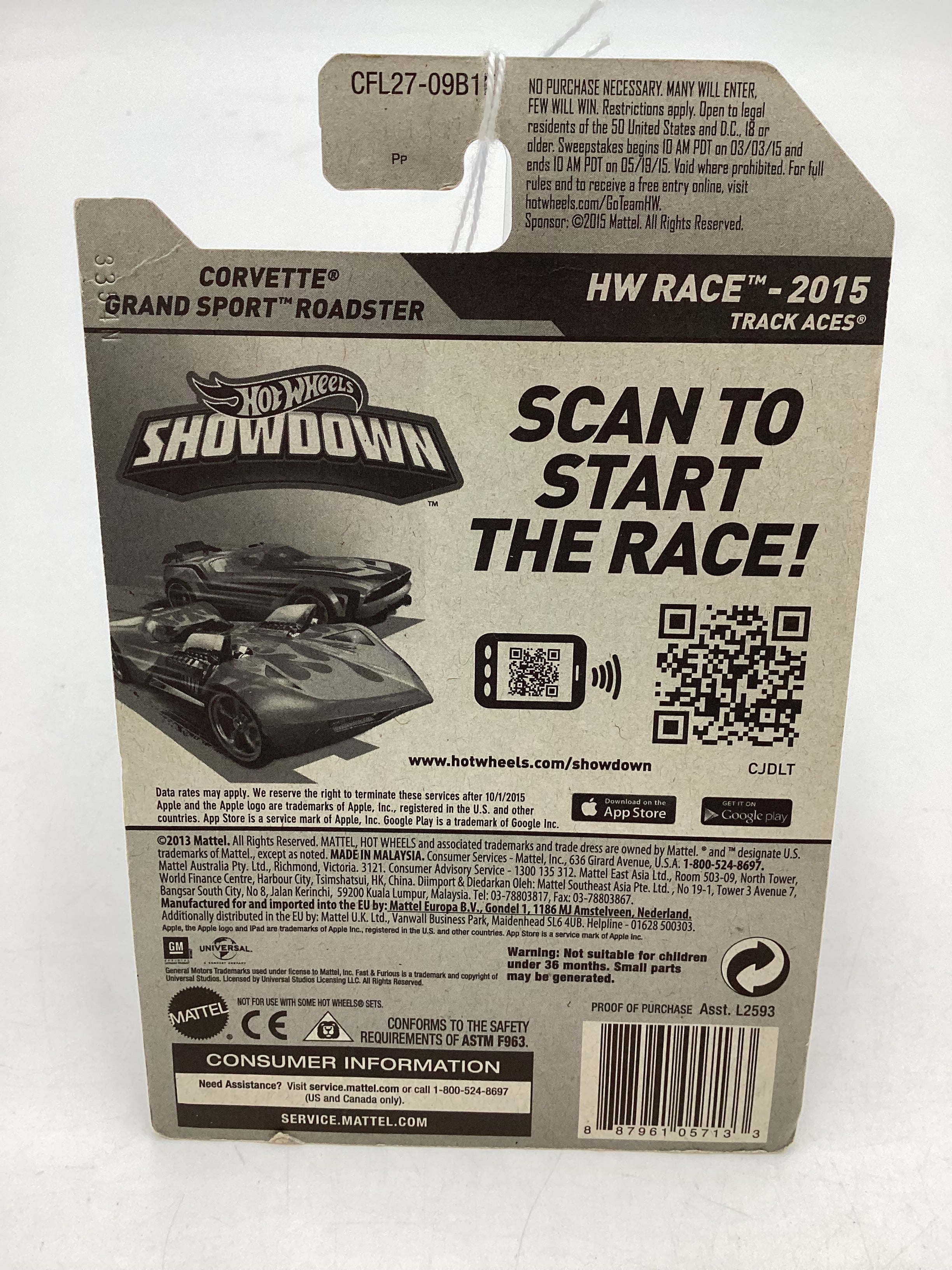 2014 Hot Wheels #179 Fast and Furious Corvette Grand Sport Roadster 73E - Image 7