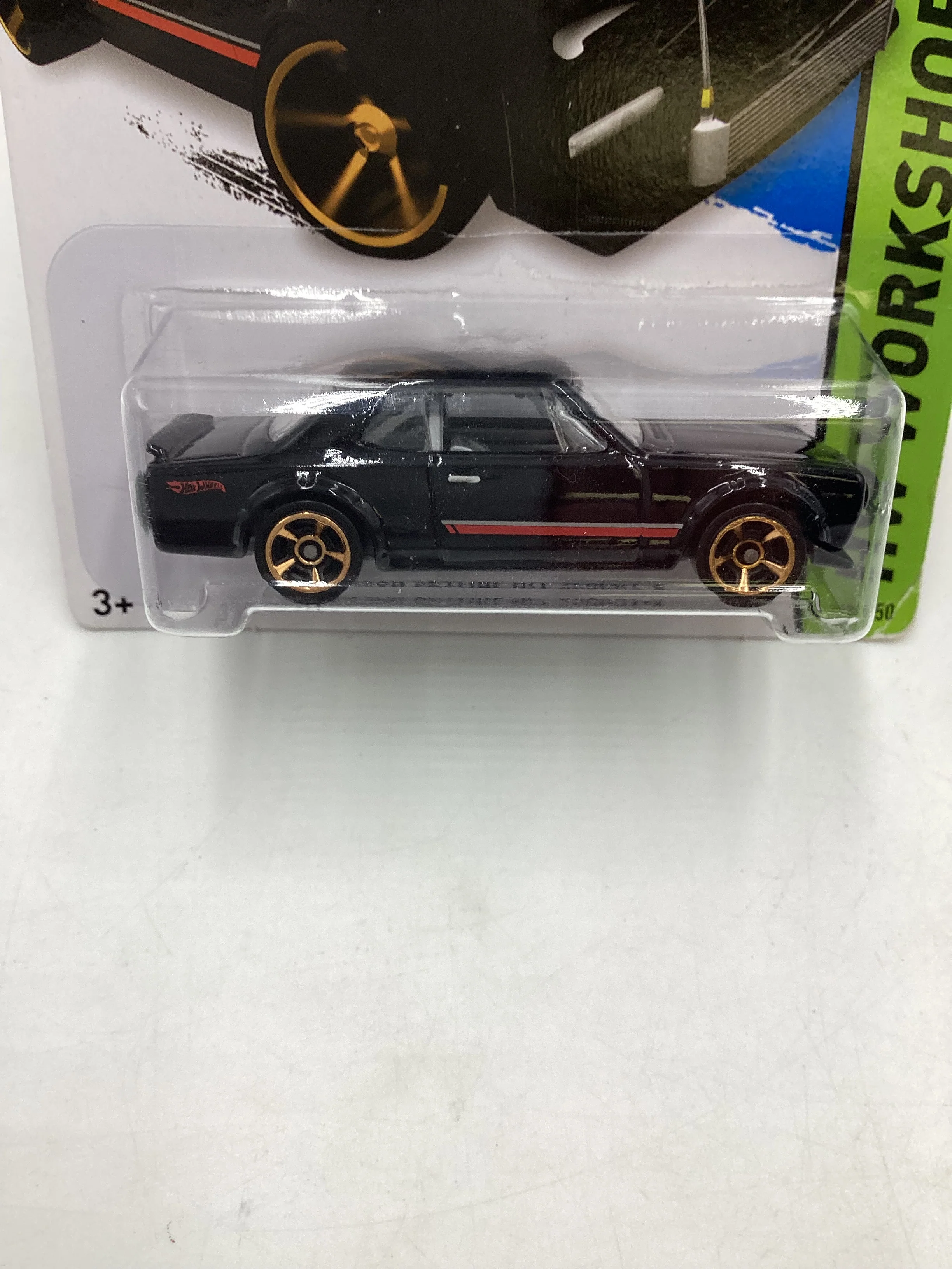2014 Hot Wheels Workshop #225 W/ Roll Cage Nissan Skyline H/T 2000GT-X with protector - Image 5