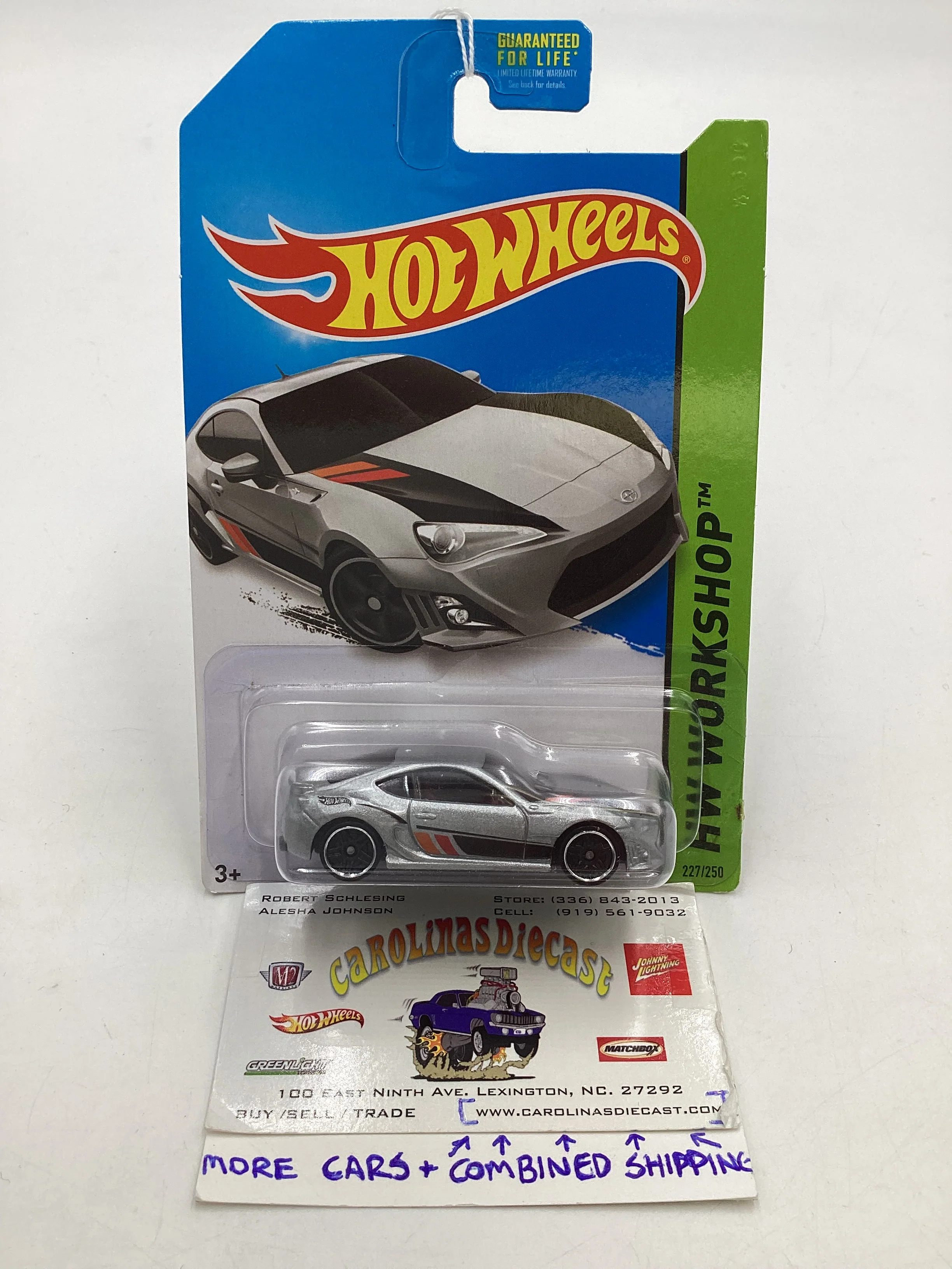 2014 Hot Wheels #227 Scion FR-S Silver 92D
