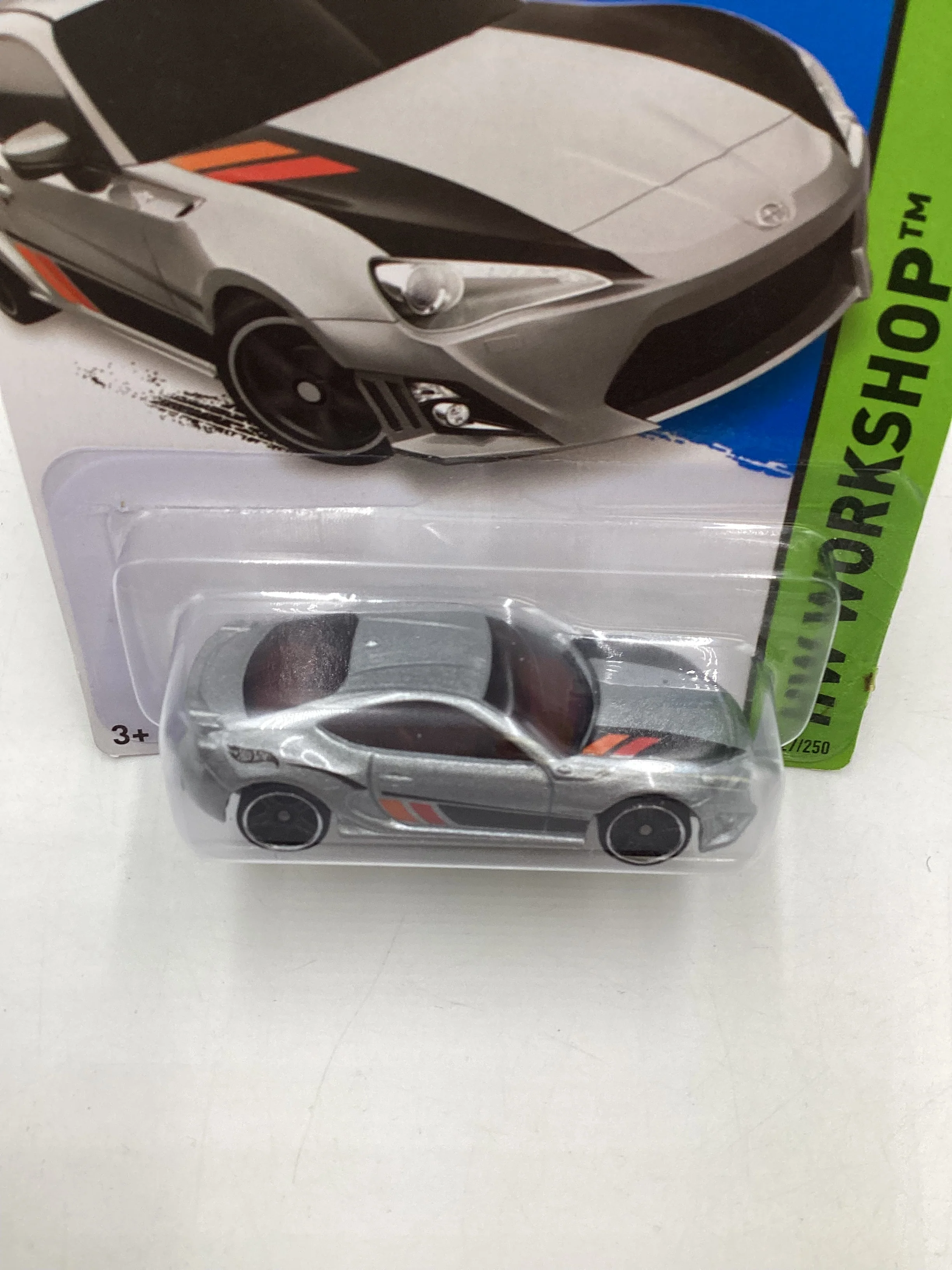 2014 Hot Wheels #227 Scion FR-S Silver 92D - Image 6