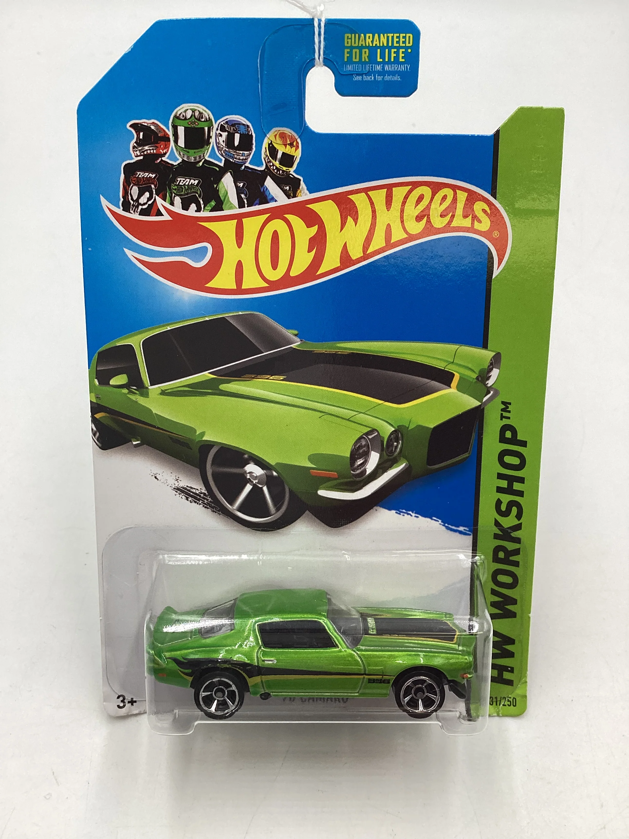 2014 Hot Wheels #231 Green 70 Camaro 18H - Image 2