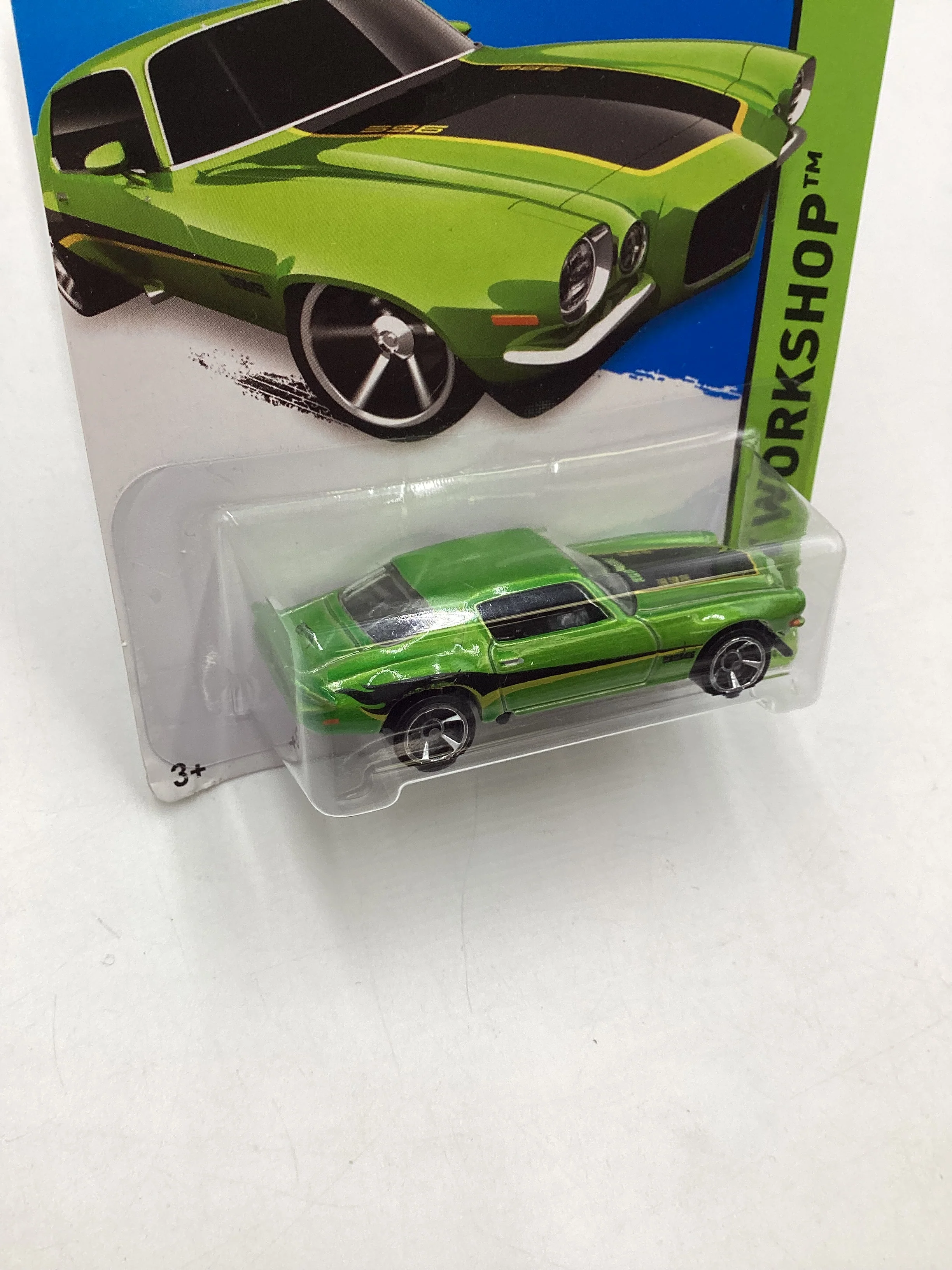 2014 Hot Wheels #231 Green 70 Camaro 18H - Image 5