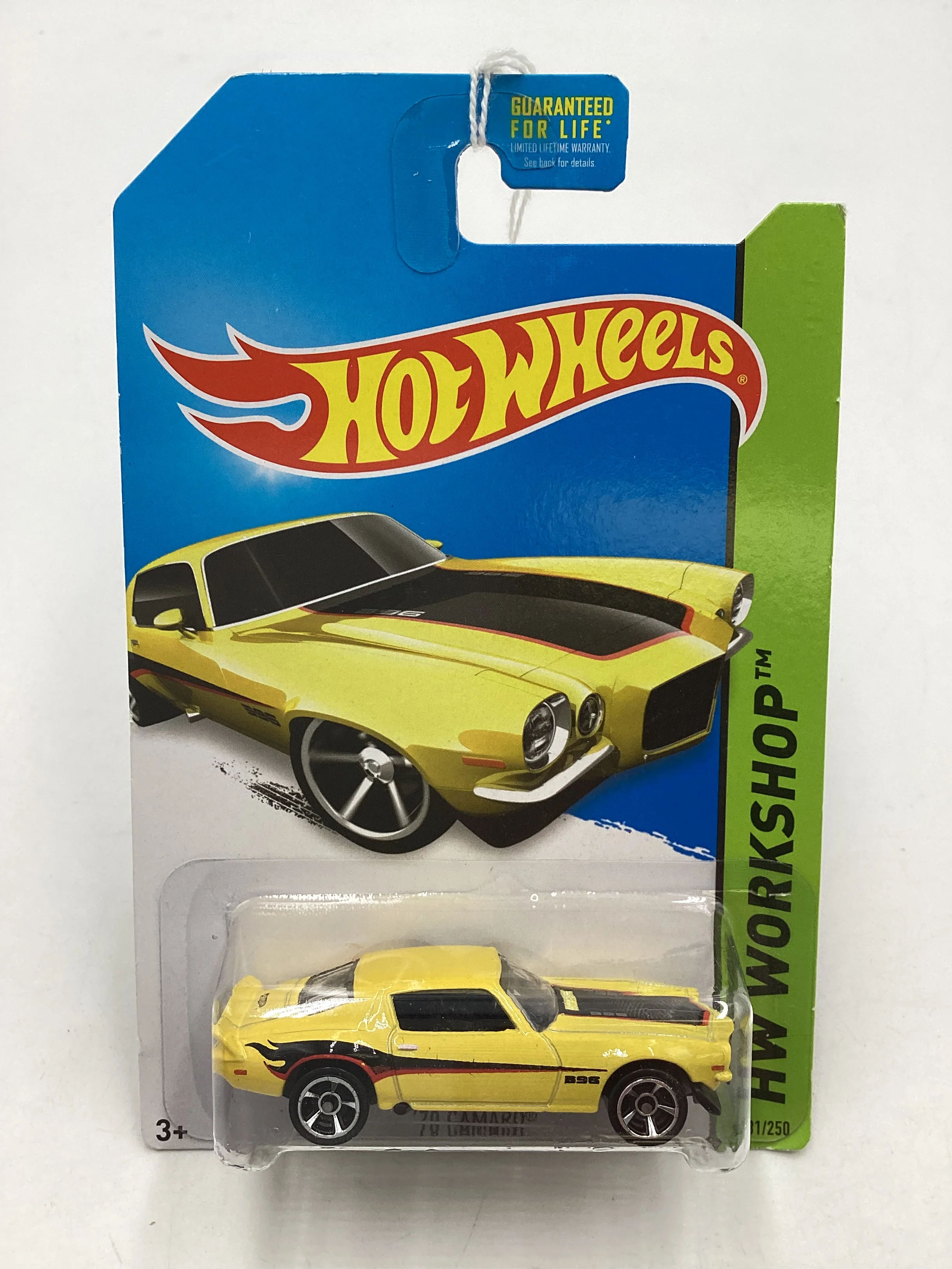 2014 Hot Wheels #231 Yellow 70 Camaro 2H - Image 2