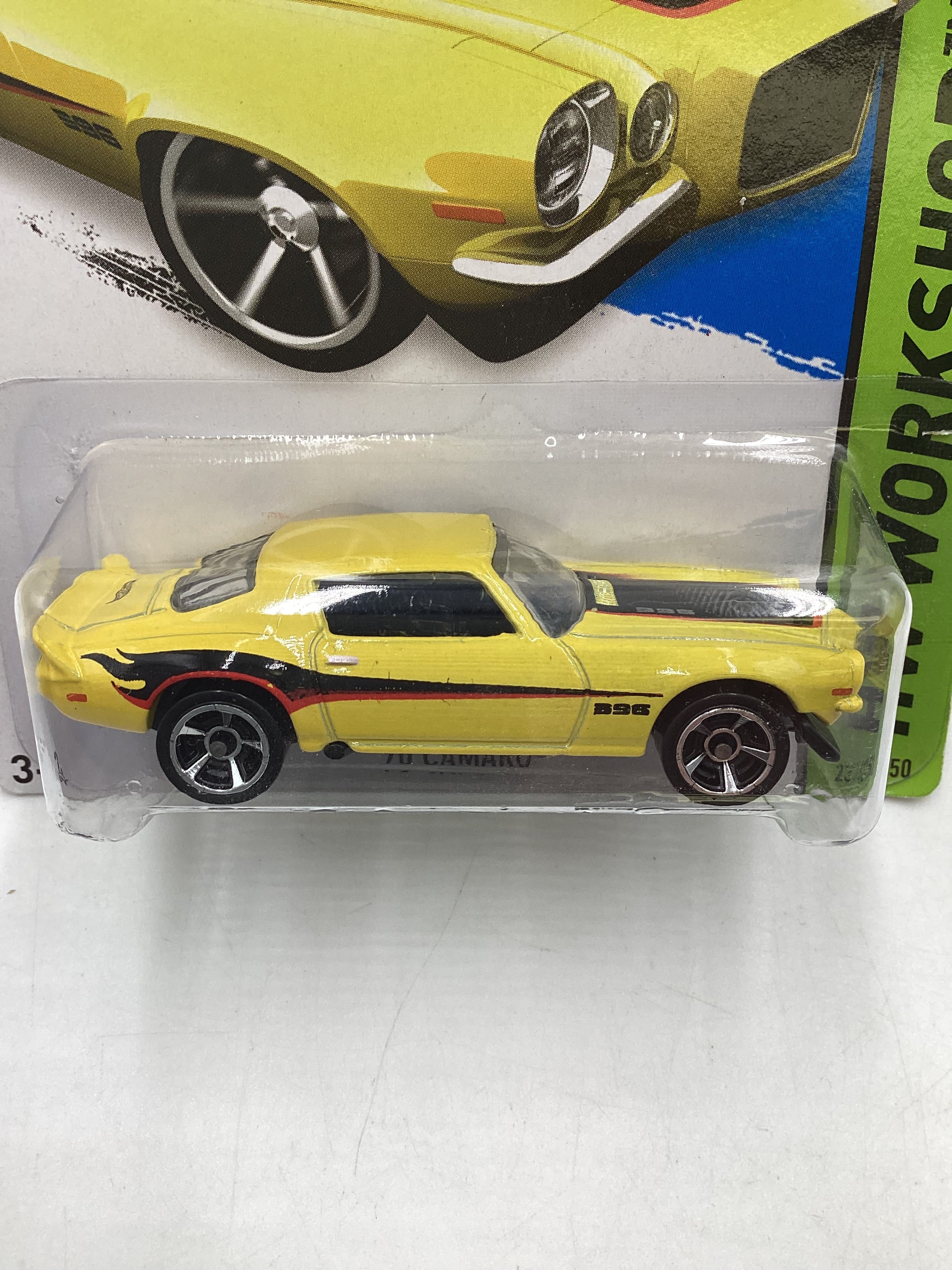 2014 Hot Wheels #231 Yellow 70 Camaro 2H - Image 3