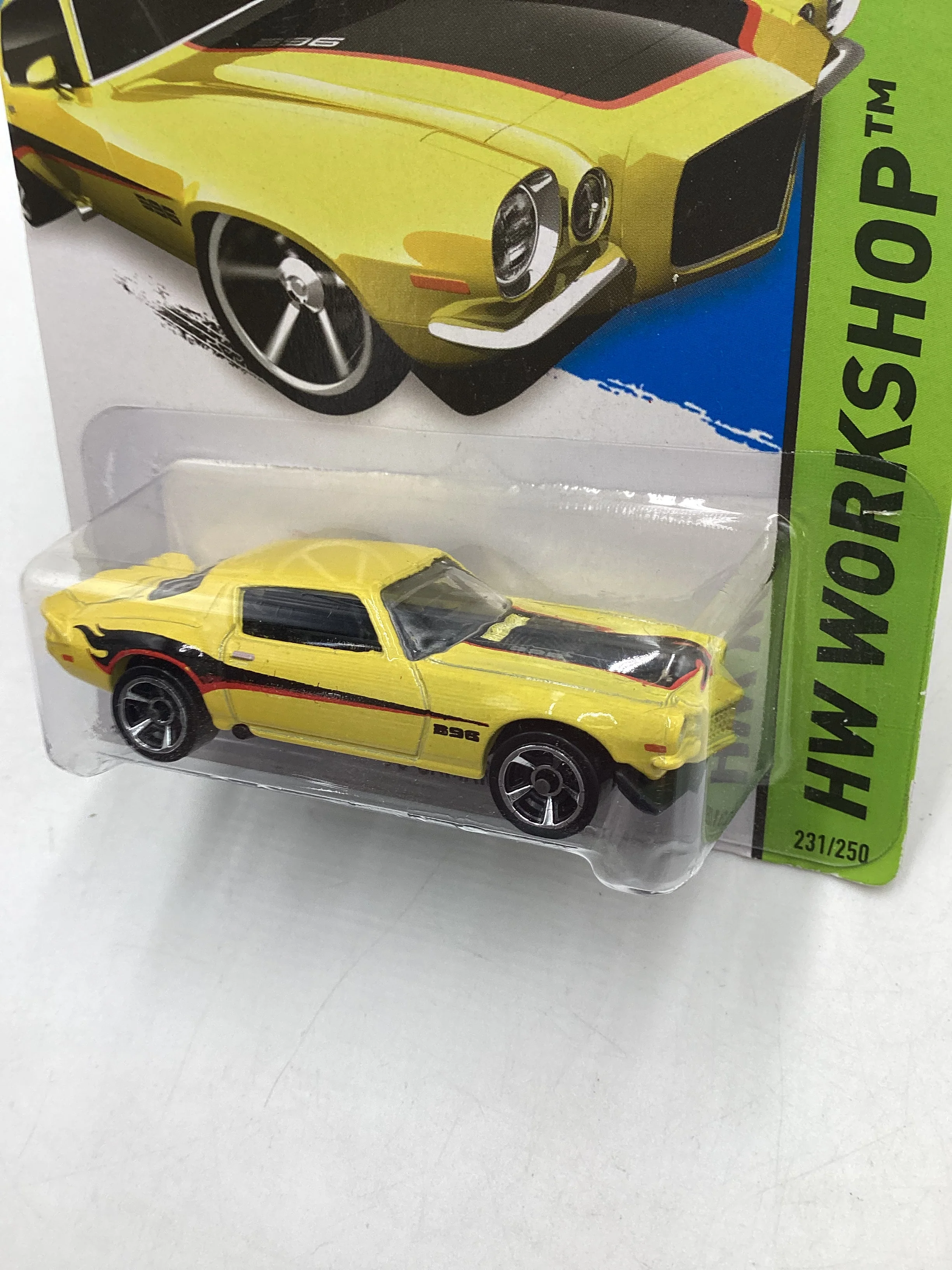 2014 Hot Wheels #231 Yellow 70 Camaro 2H - Image 4