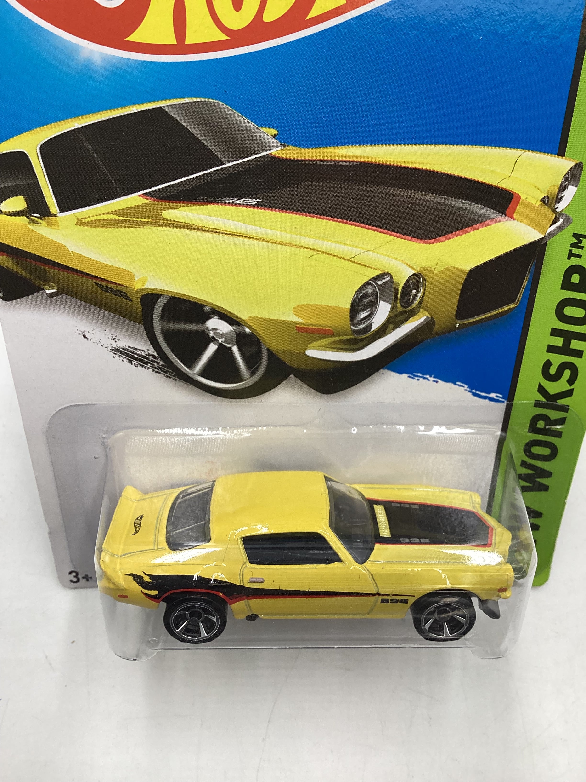2014 Hot Wheels #231 Yellow 70 Camaro 2H - Image 6