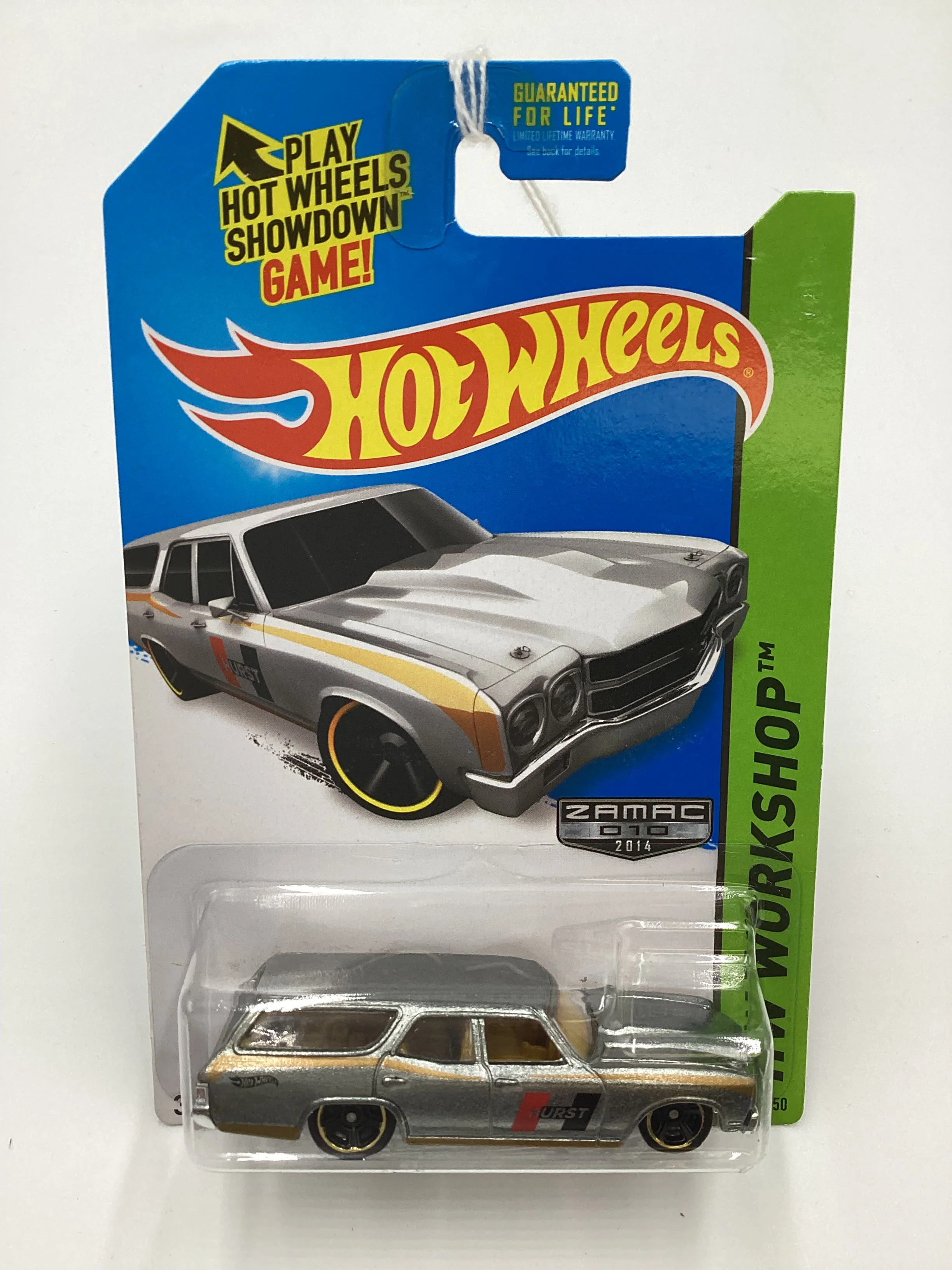 2014 Hot Wheels #245 Zamac 010 70 Chevelle SS Wagon Hurst 147C - Image 2