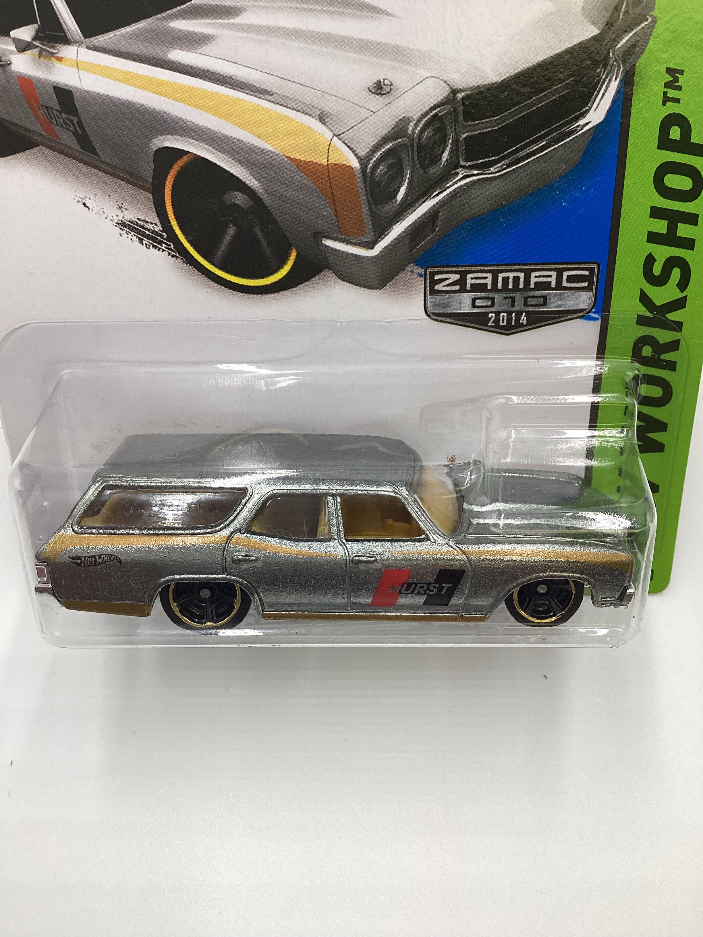 2014 Hot Wheels #245 Zamac 010 70 Chevelle SS Wagon Hurst 147C - Image 3
