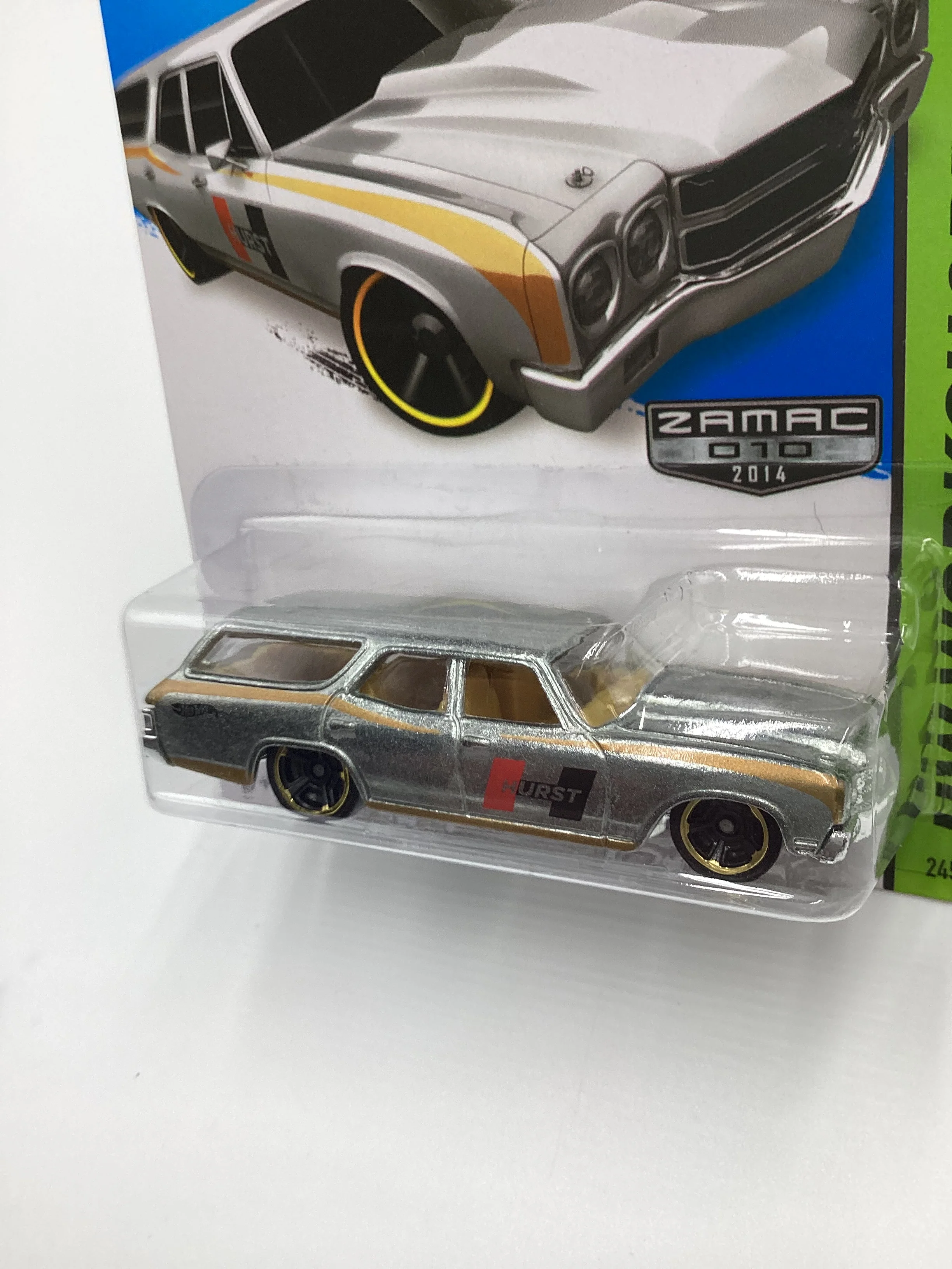 2014 Hot Wheels #245 Zamac 010 70 Chevelle SS Wagon Hurst 145C - Image 4