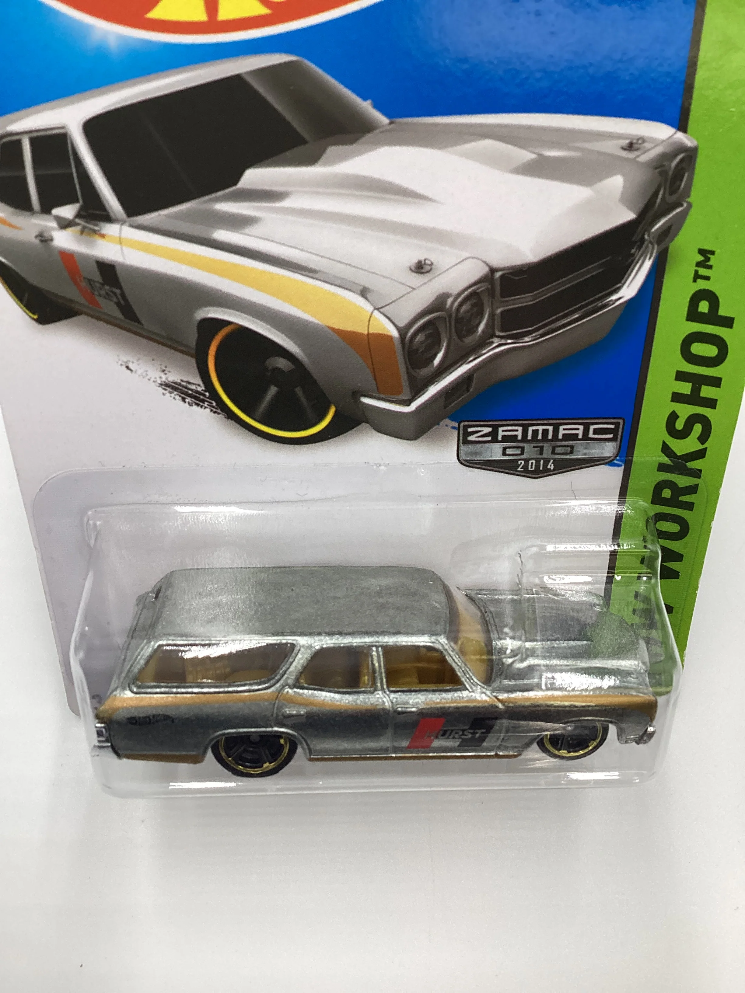 2014 Hot Wheels #245 Zamac 010 70 Chevelle SS Wagon Hurst 145C - Image 6