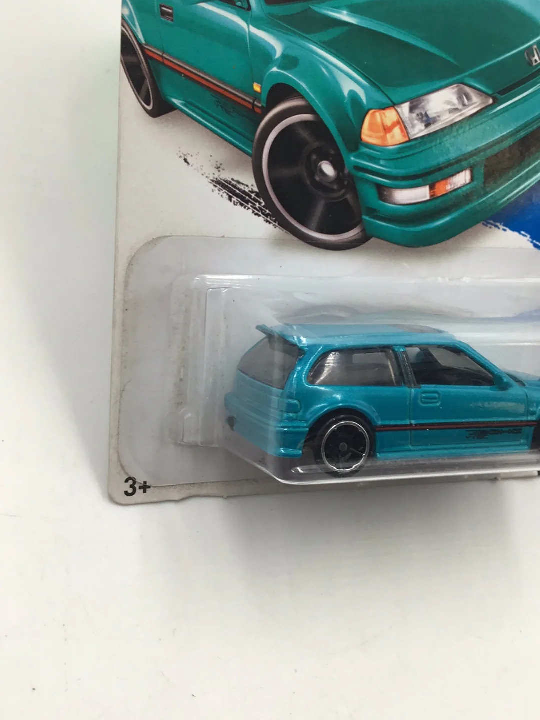 2014 Hot Wheels #30 1990 Honda Civic EF (BAD CARD) - Image 3