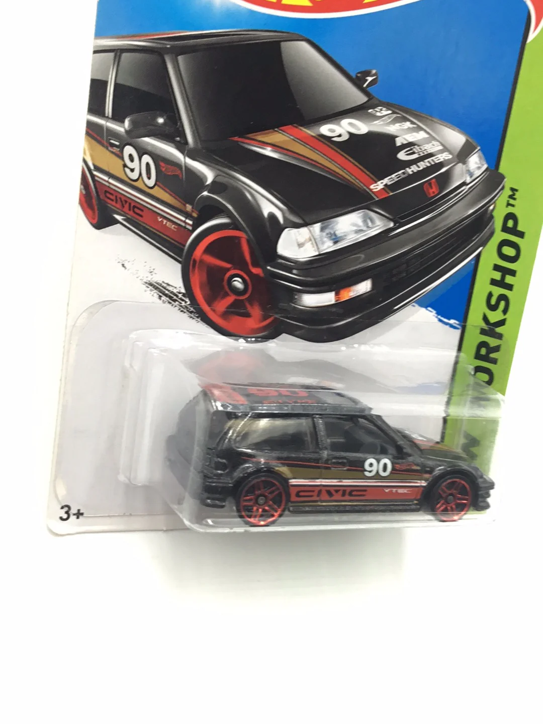 2014 Hot Wheels #197 1990 Honda Civic EF - Image 3