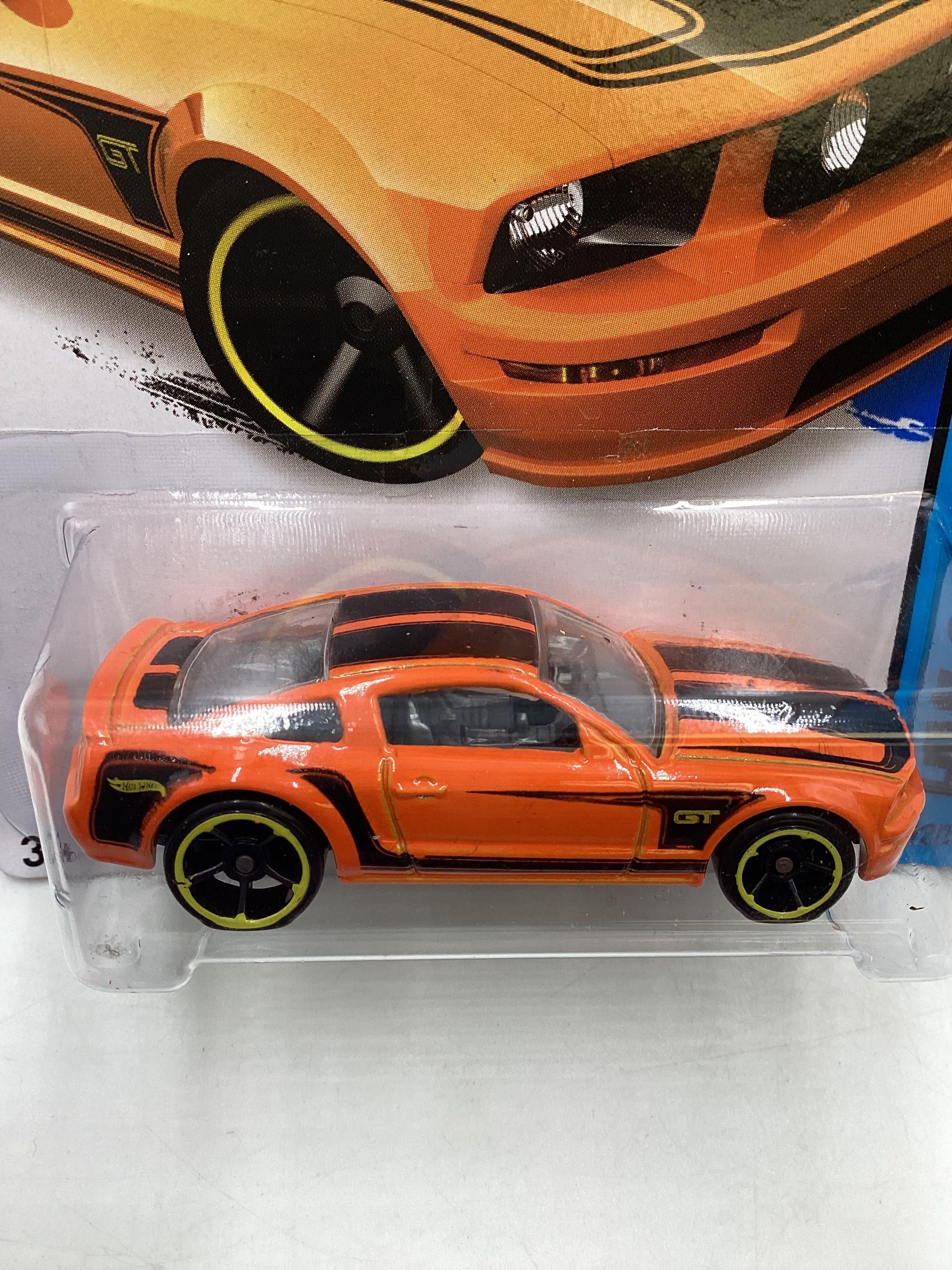 2014 Hot Wheels #92 Ford Mustang GT Orange 23H - Image 6