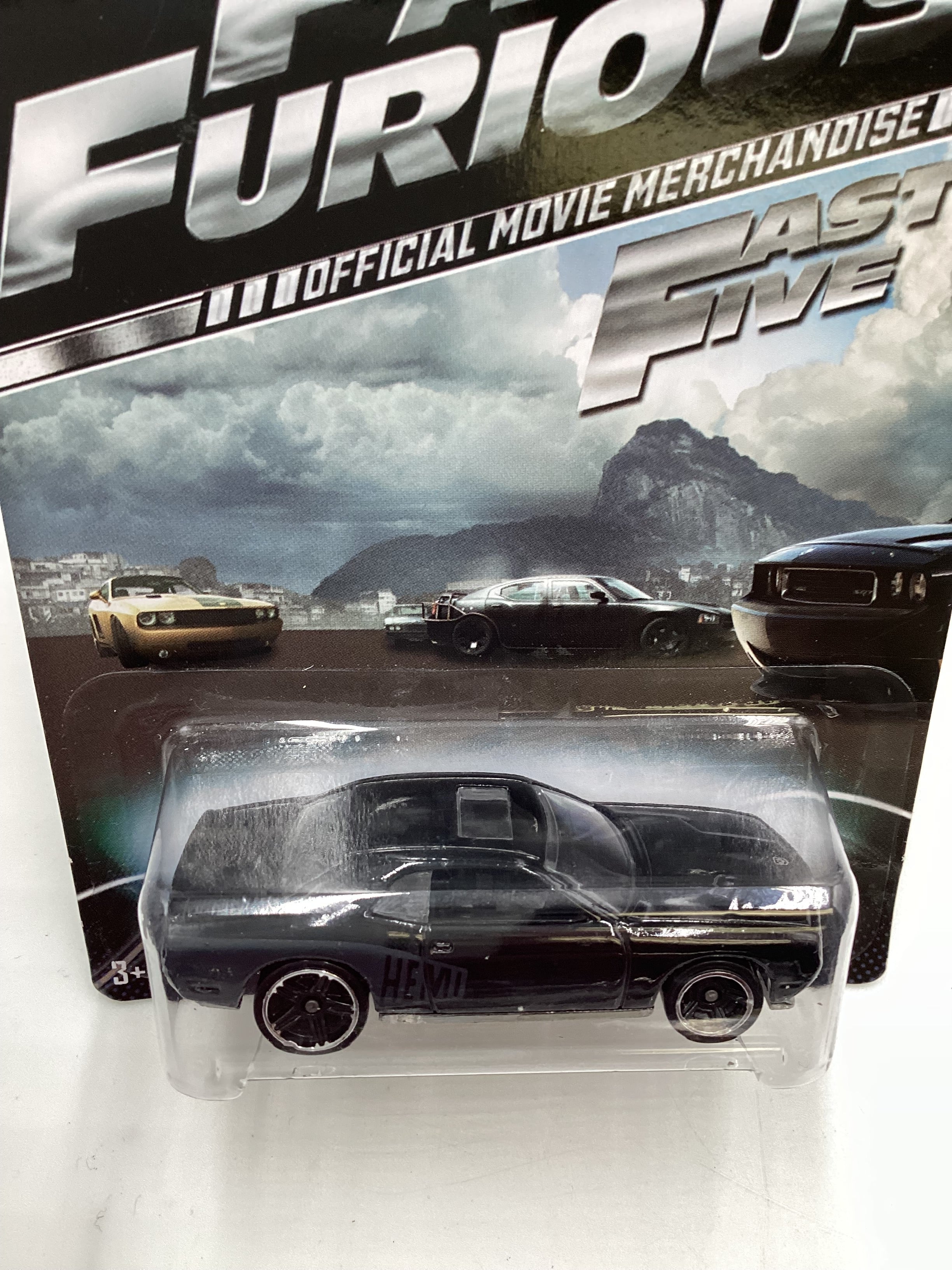 2014 Hot Wheels Fast and Furious Fast Five #6 08 Dodge Challenger SRT8 Black 71i - Image 6