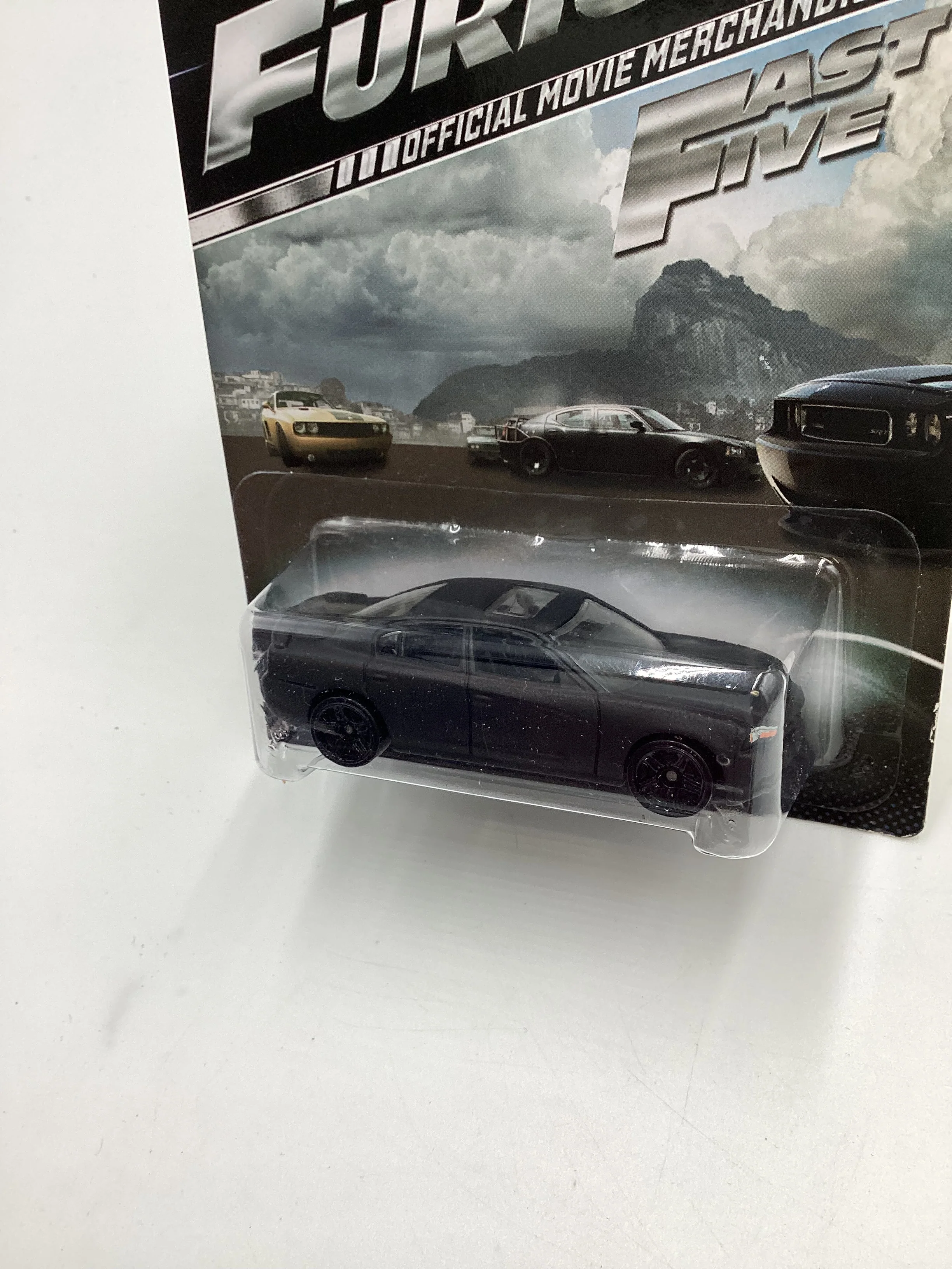 2014 Hot Wheels Fast and Furious Fast Five #7 11 Dodge Charger R/T Matte Black 71H - Image 4