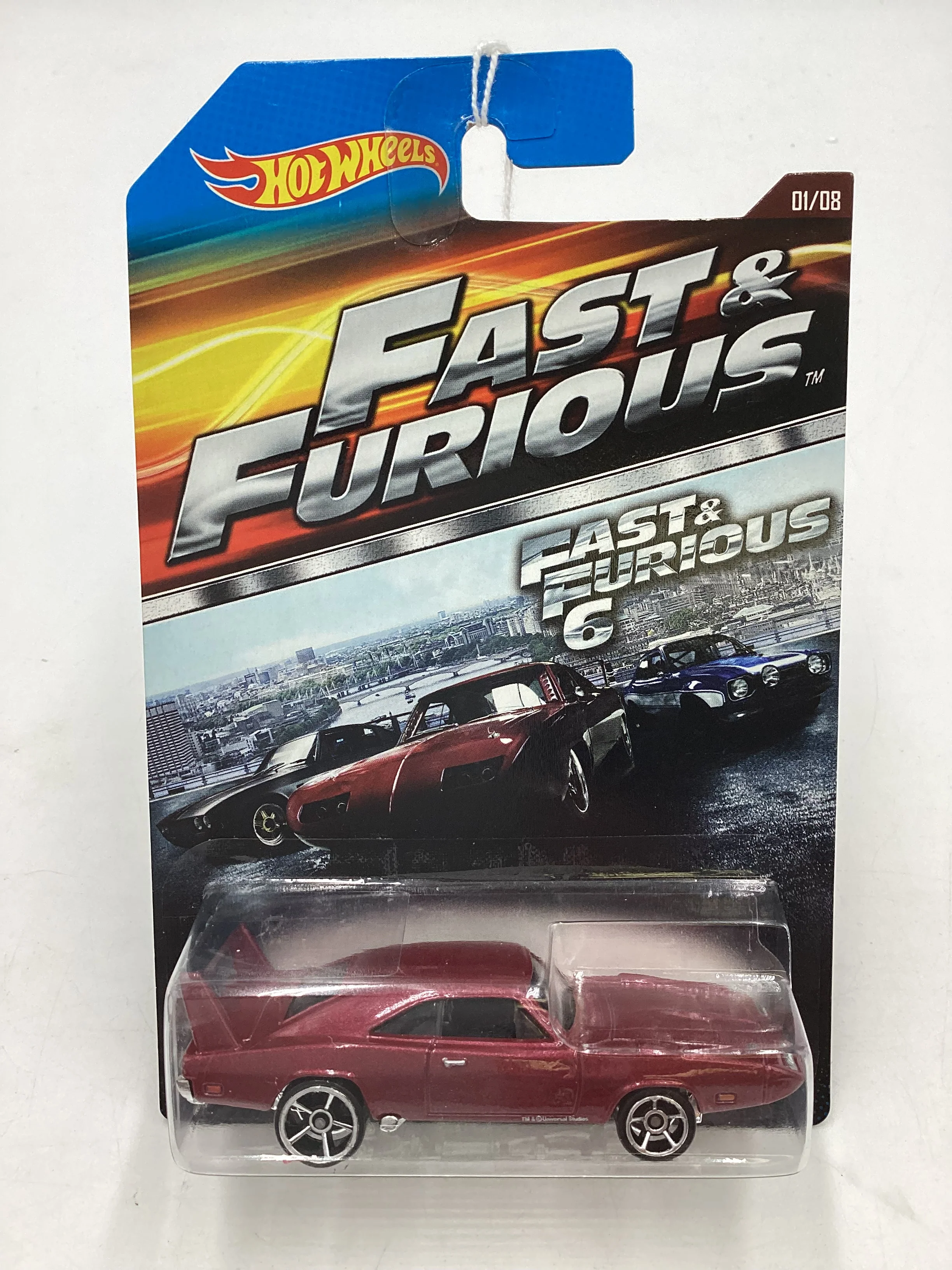 2014 Hot Wheels Fast & Furious 6 #1 69 Dodge Charger Daytona 69E - Image 2