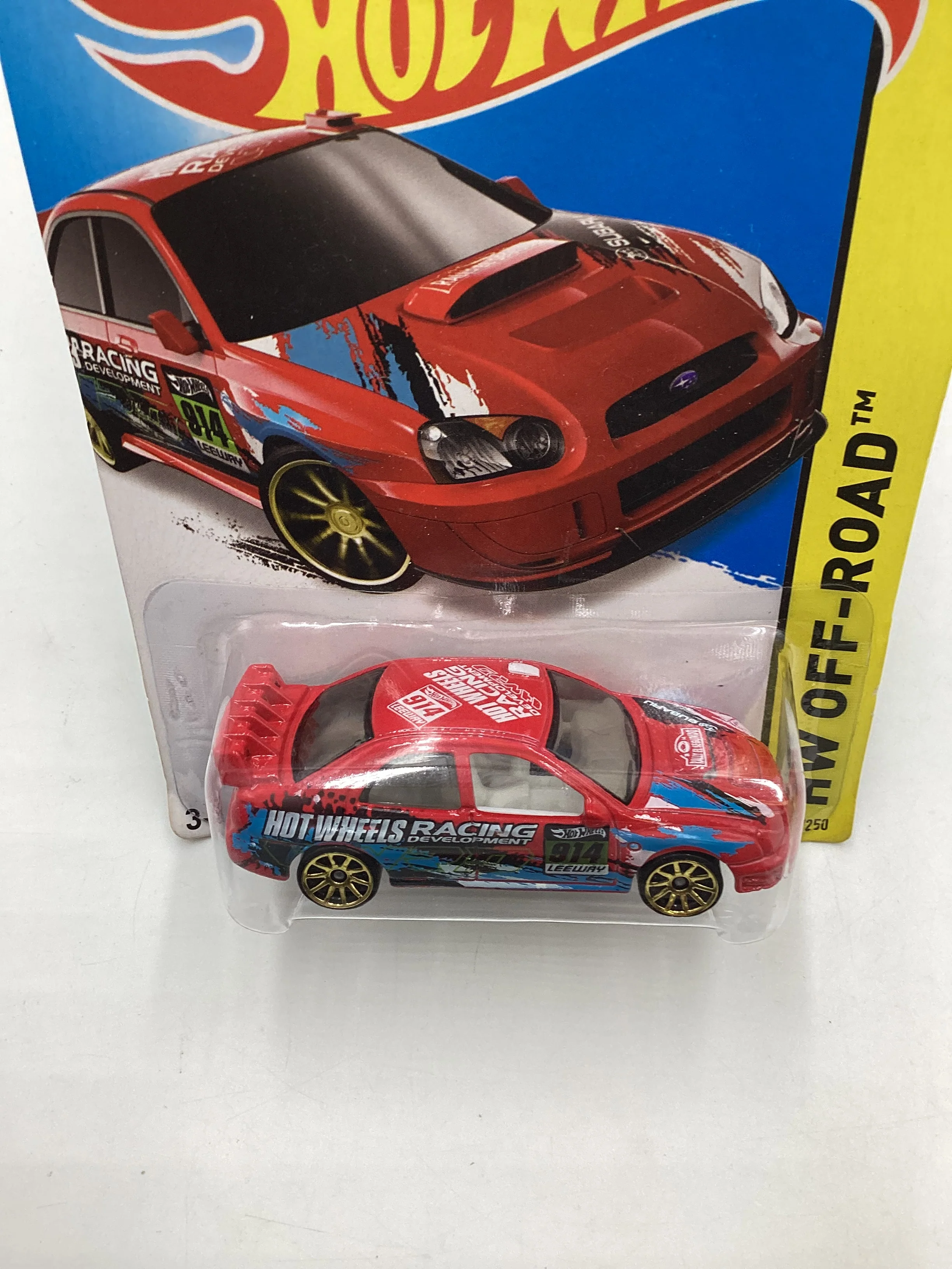2014 Hot wheels Off Road #108 Subaru Impreza WRX Red 89A - Image 6