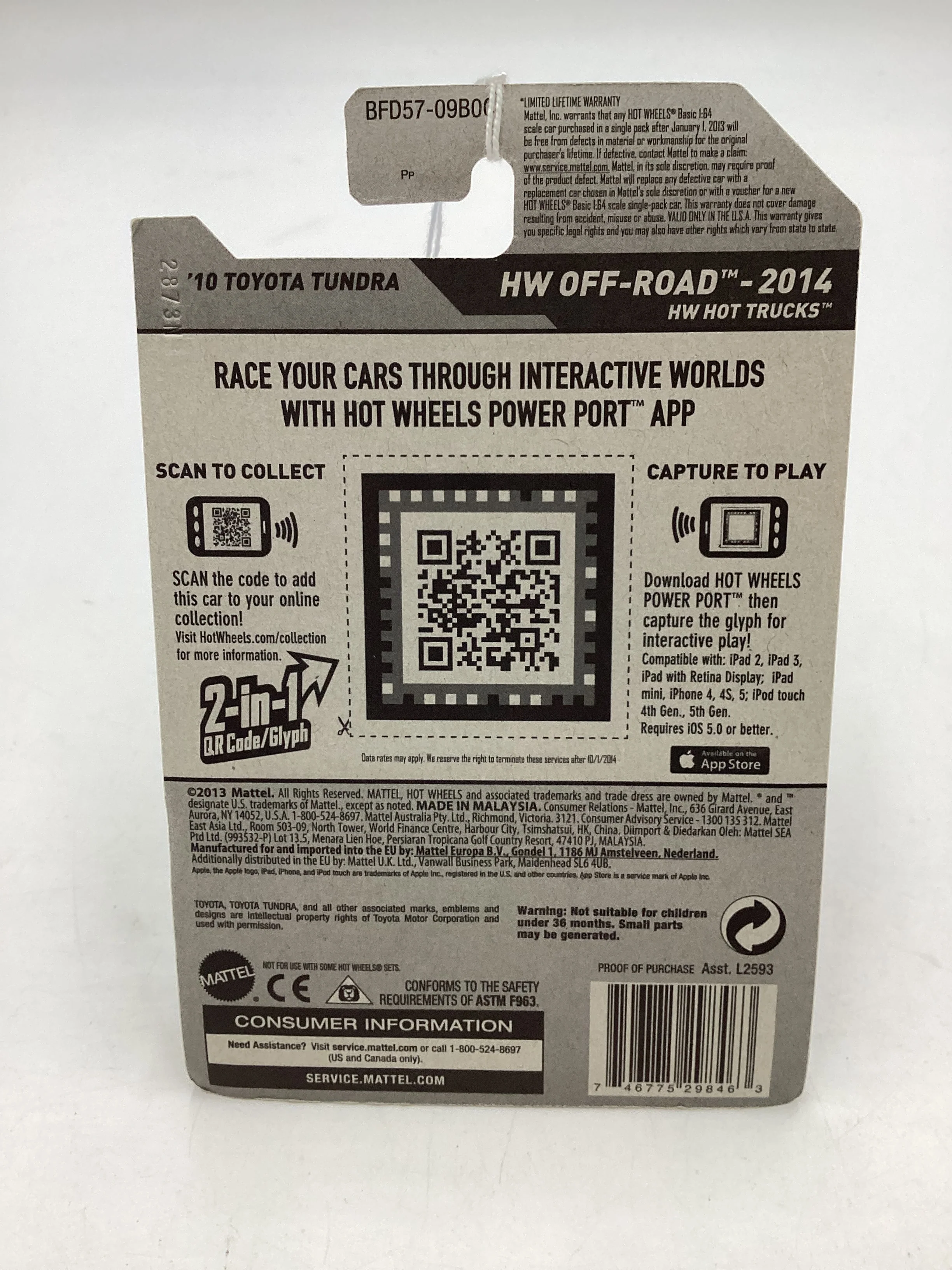 2014 Hot Wheels Off Road #131 10 Toyota Tundra 93B - Image 8