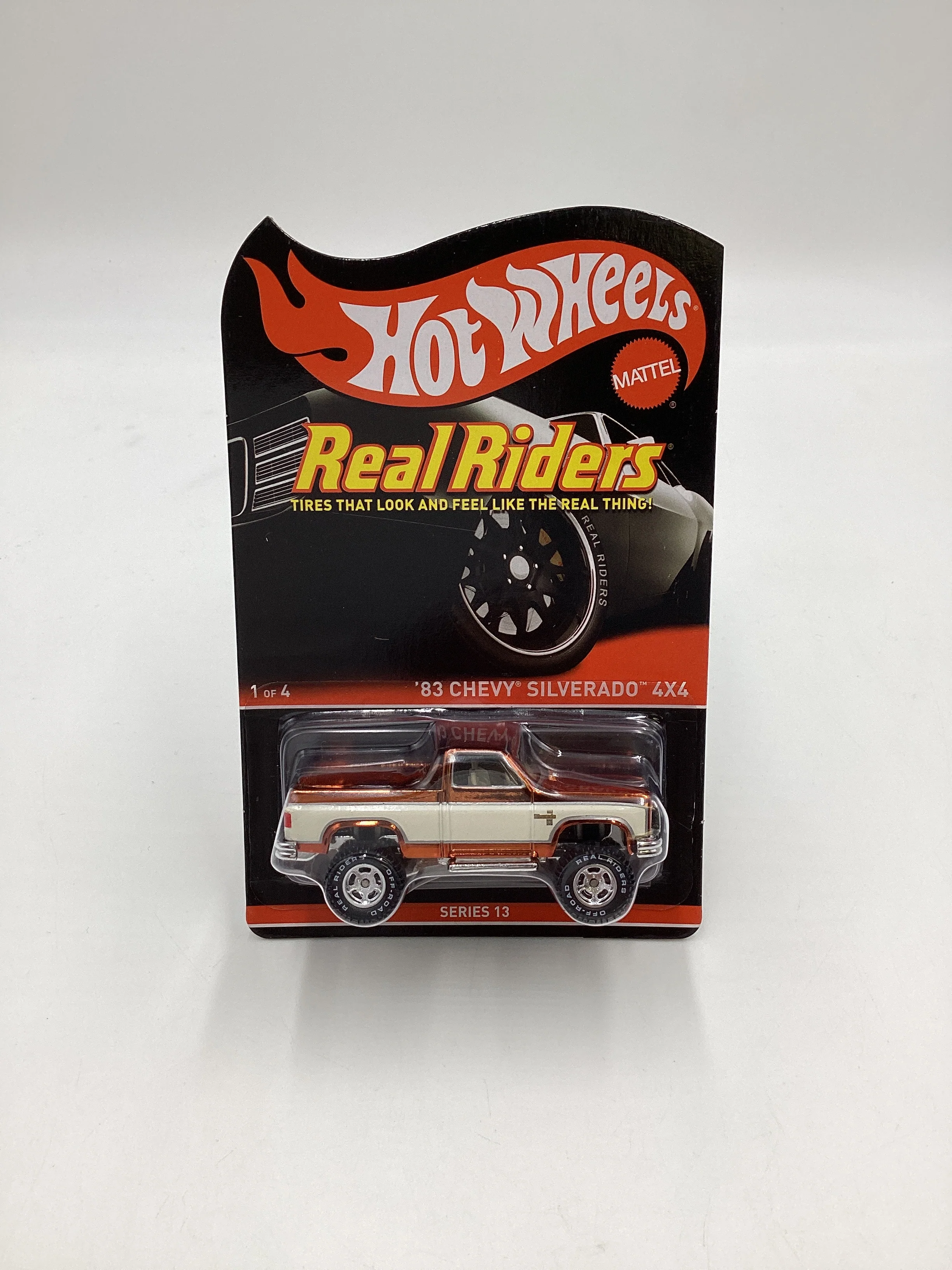 2014 Hot Wheels Real Riders RLC #2490/4000 83 Chevy Silverado 4x4 Series 13 W/Protector - Image 2