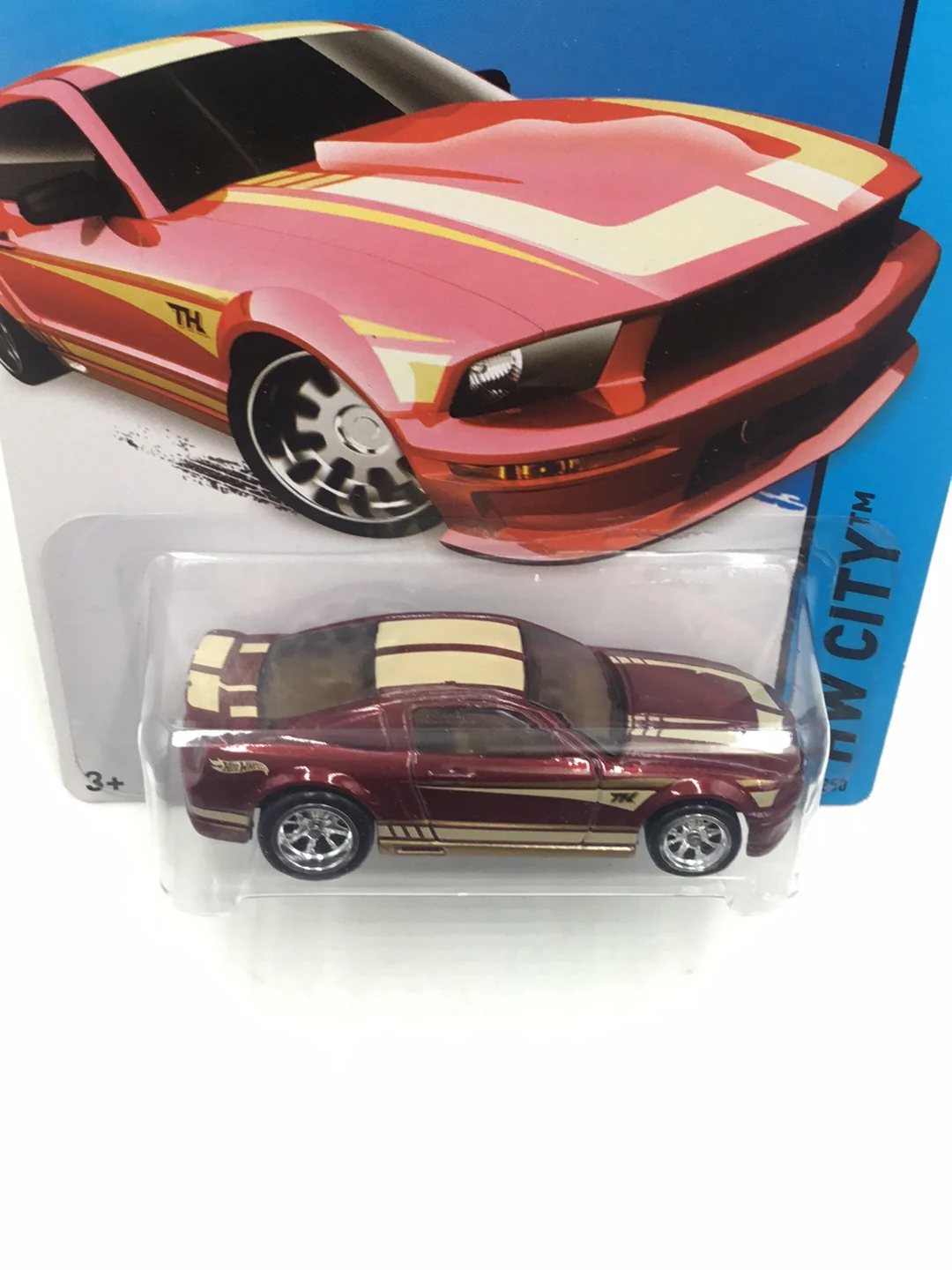 2014 hot wheels super treasure hunt #95 07 Ford Mustang W/Protector - Image 5