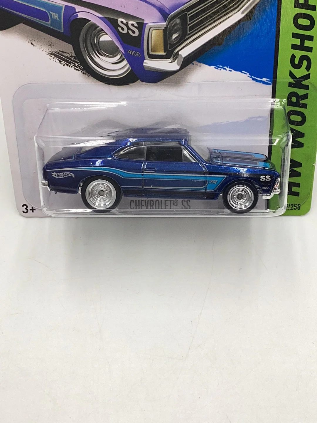 2014 hot wheels super treasure hunt Chevrolet SS W/Protector - Image 2