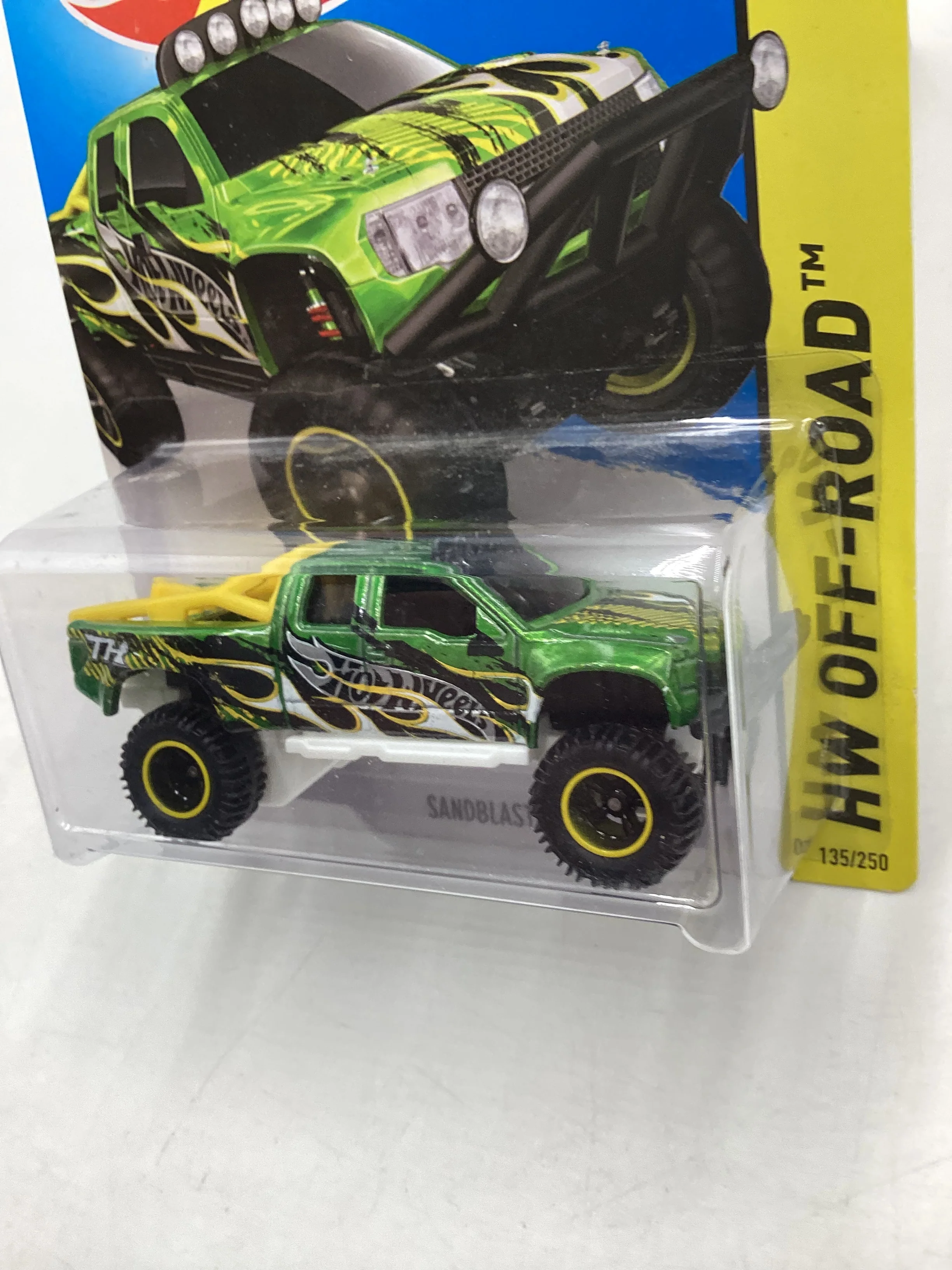 2014 Hot Wheels Super Treasure Hunt Sandblaster W/Protector - Image 4